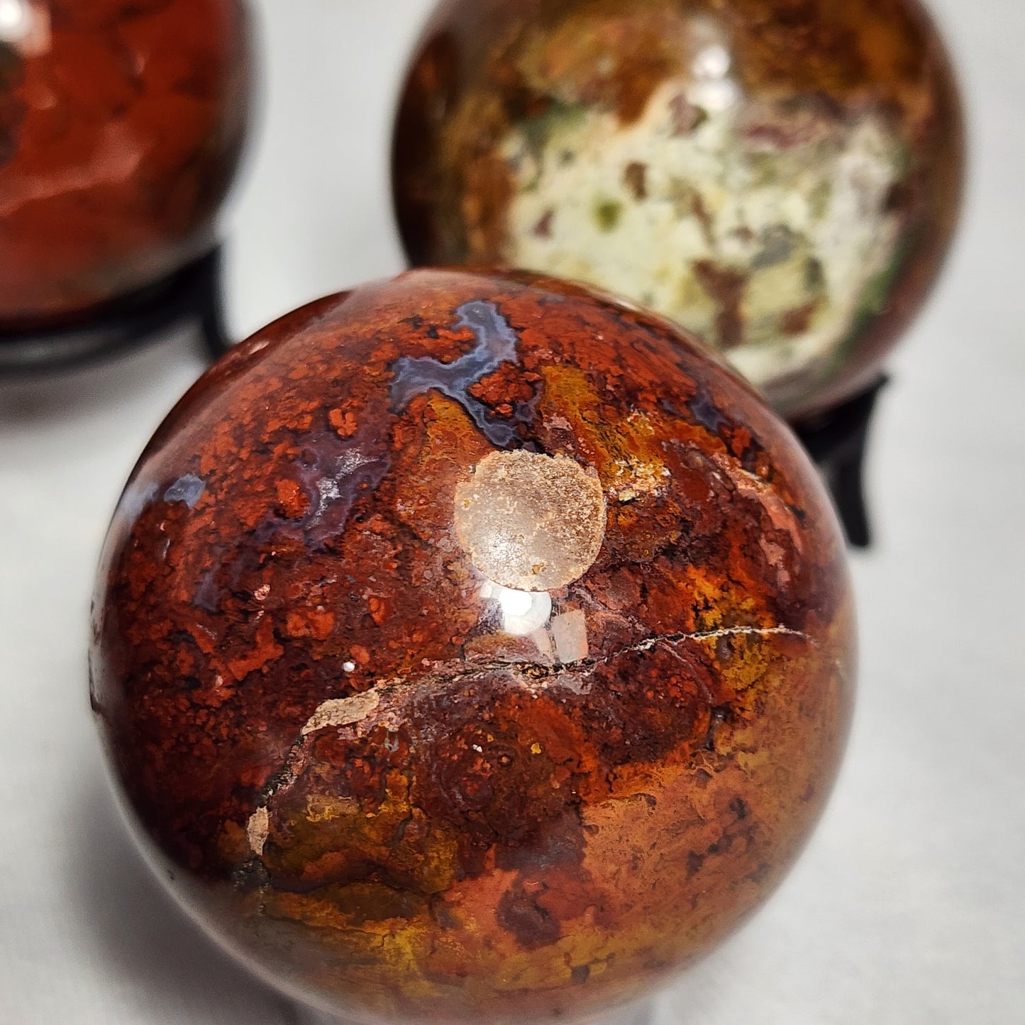Ravishing Red Agate Sphere