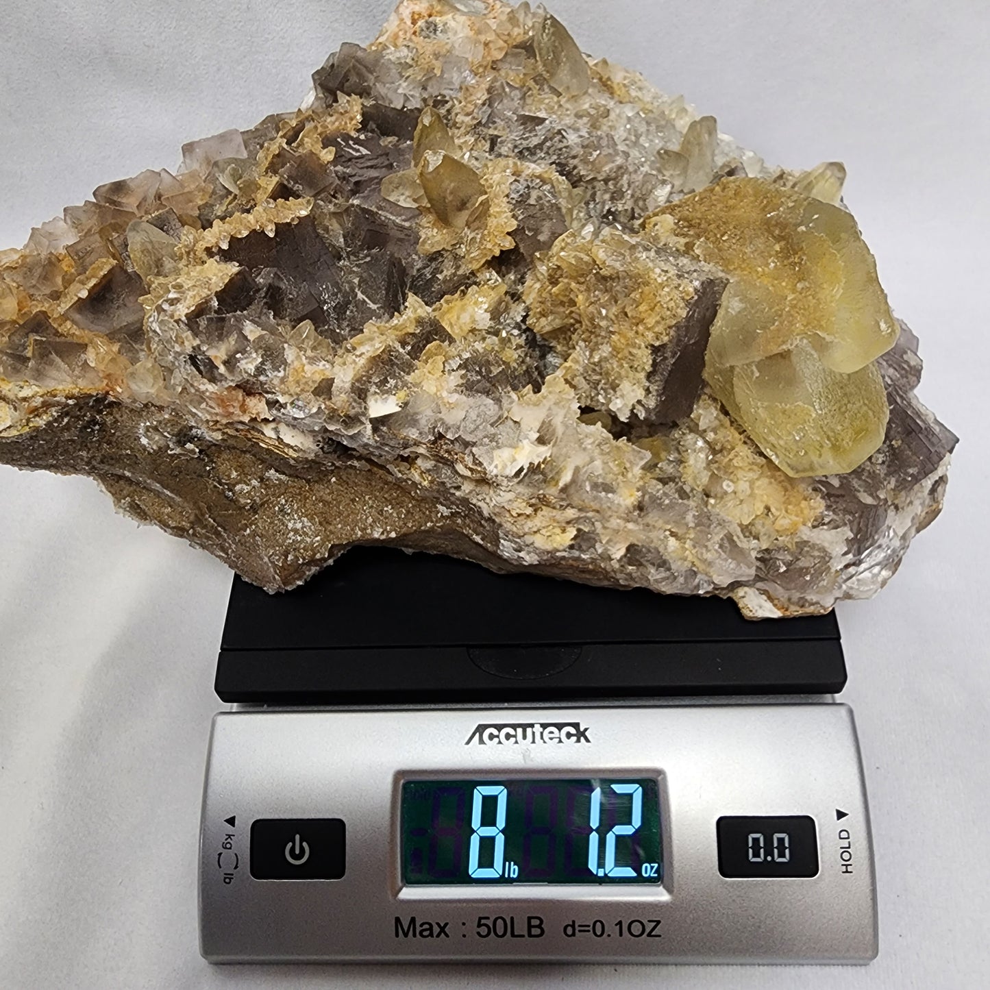 Calcite Covered Fluorite