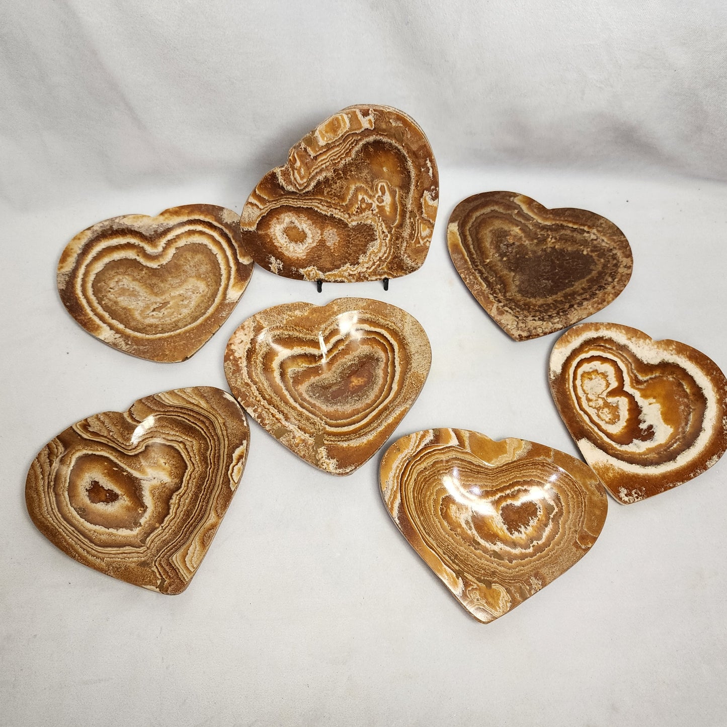 Aragonite Heart Plates