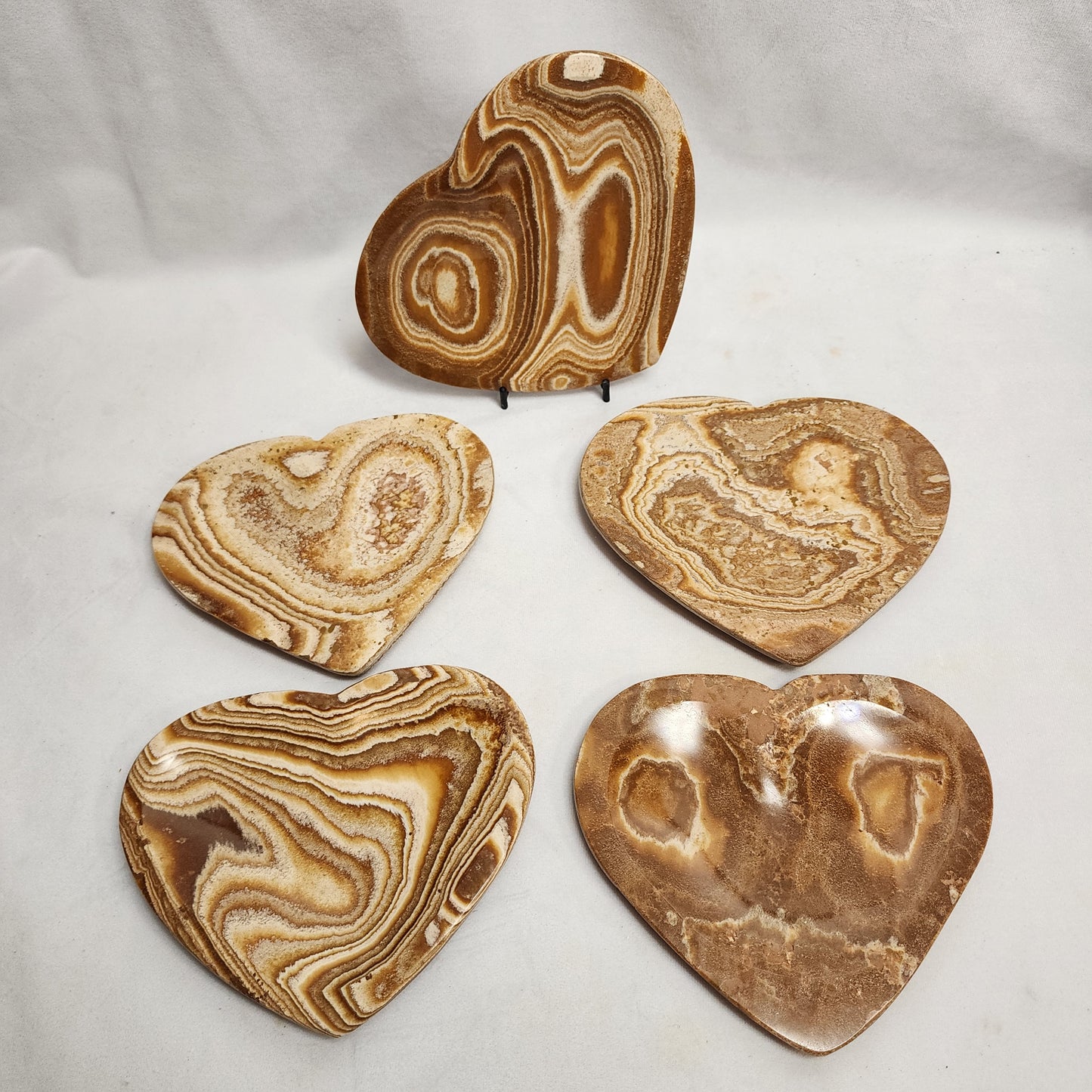 Amazing Aragonite Heart Plates