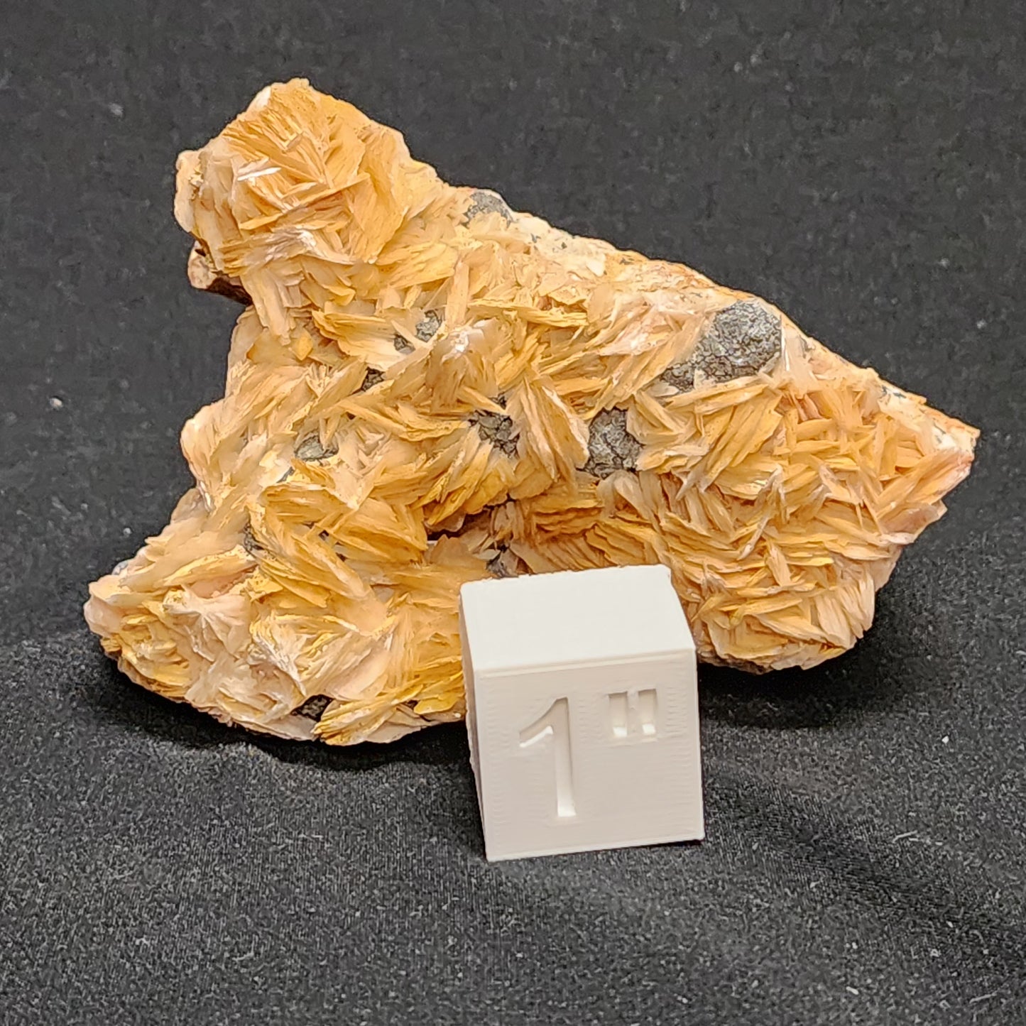 Bladed Barite with Galena
