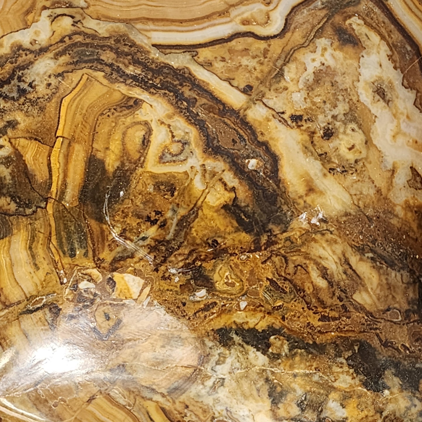 Polished Aragonite Bowl
