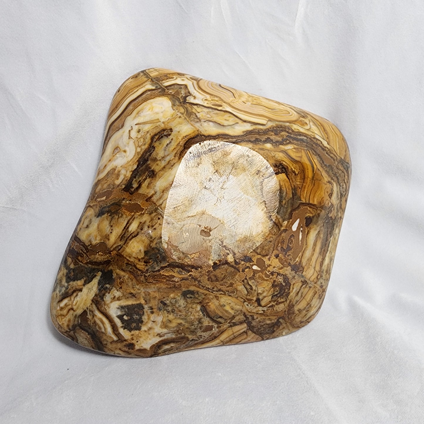 Polished Aragonite Bowl