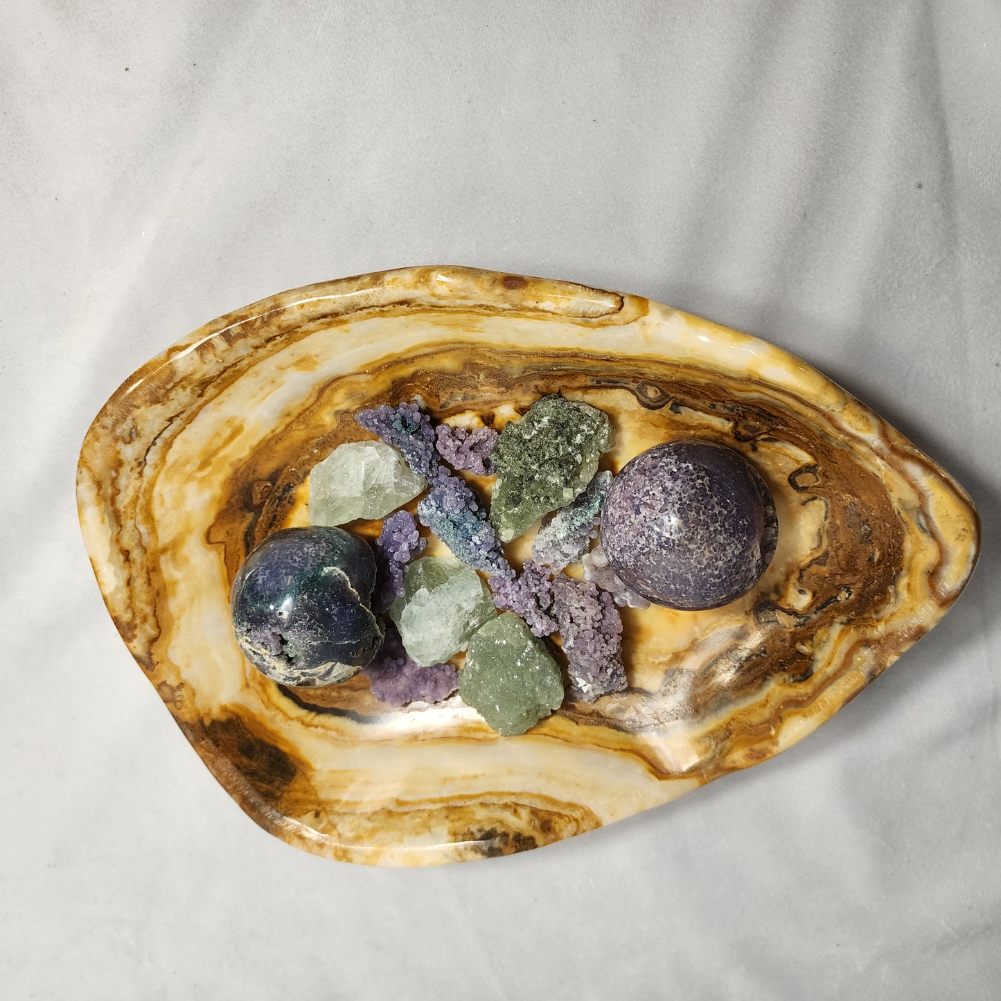 Beautiful Brown Aragonite Bowl