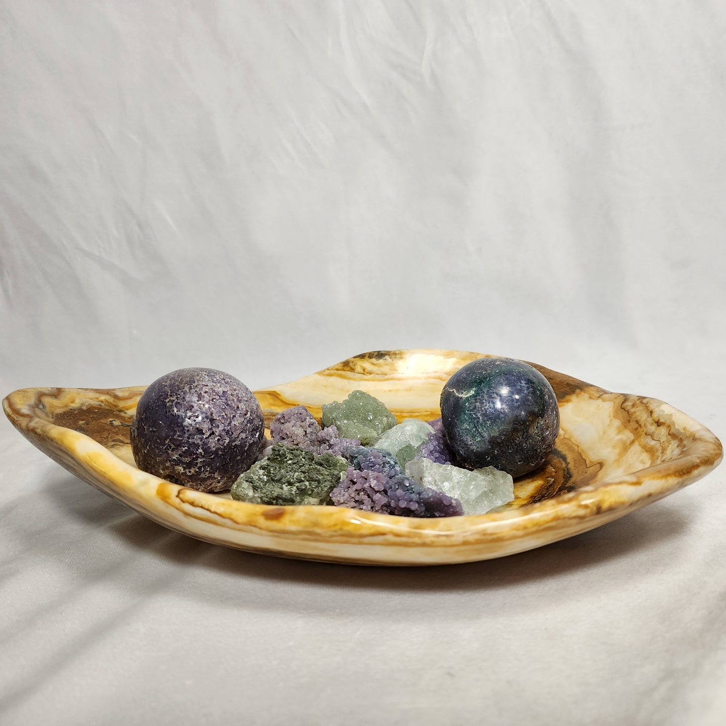 Beautiful Brown Aragonite Bowl