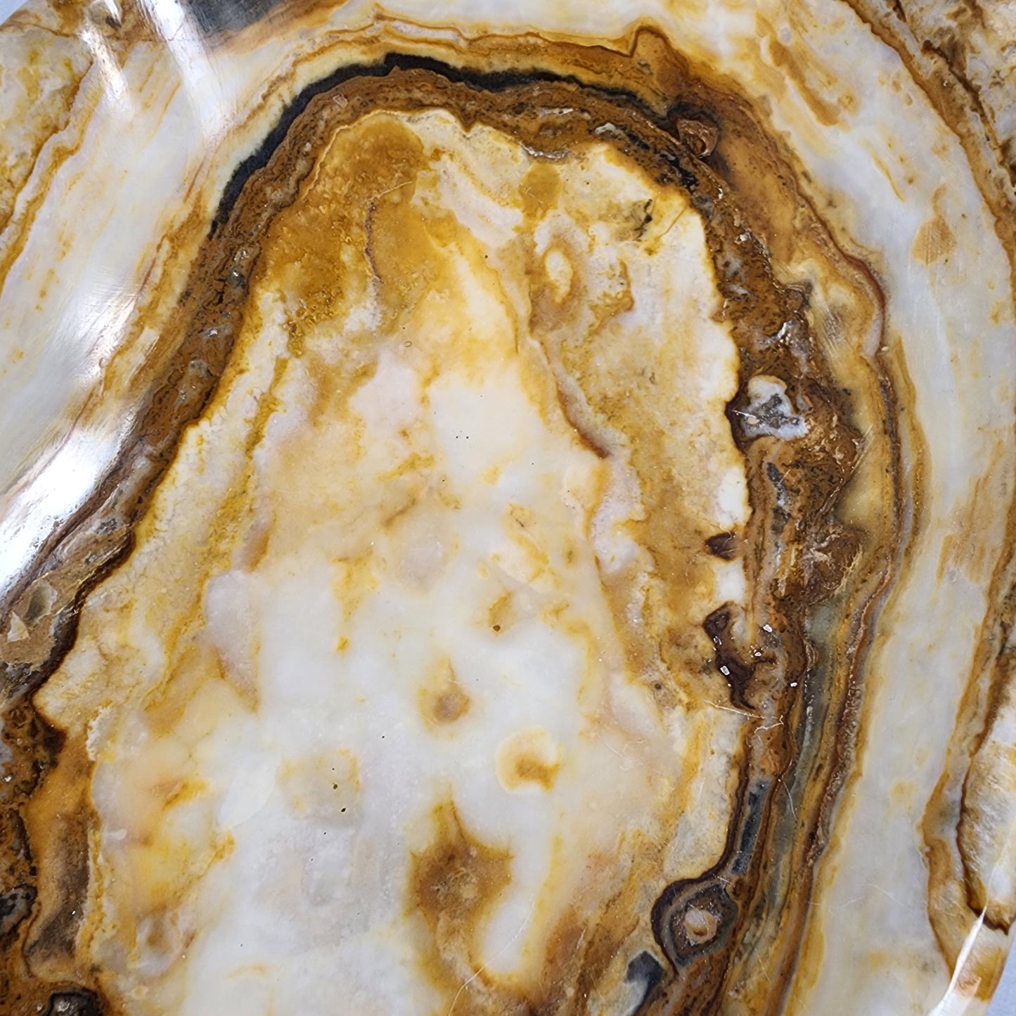 Beautiful Brown Aragonite Bowl