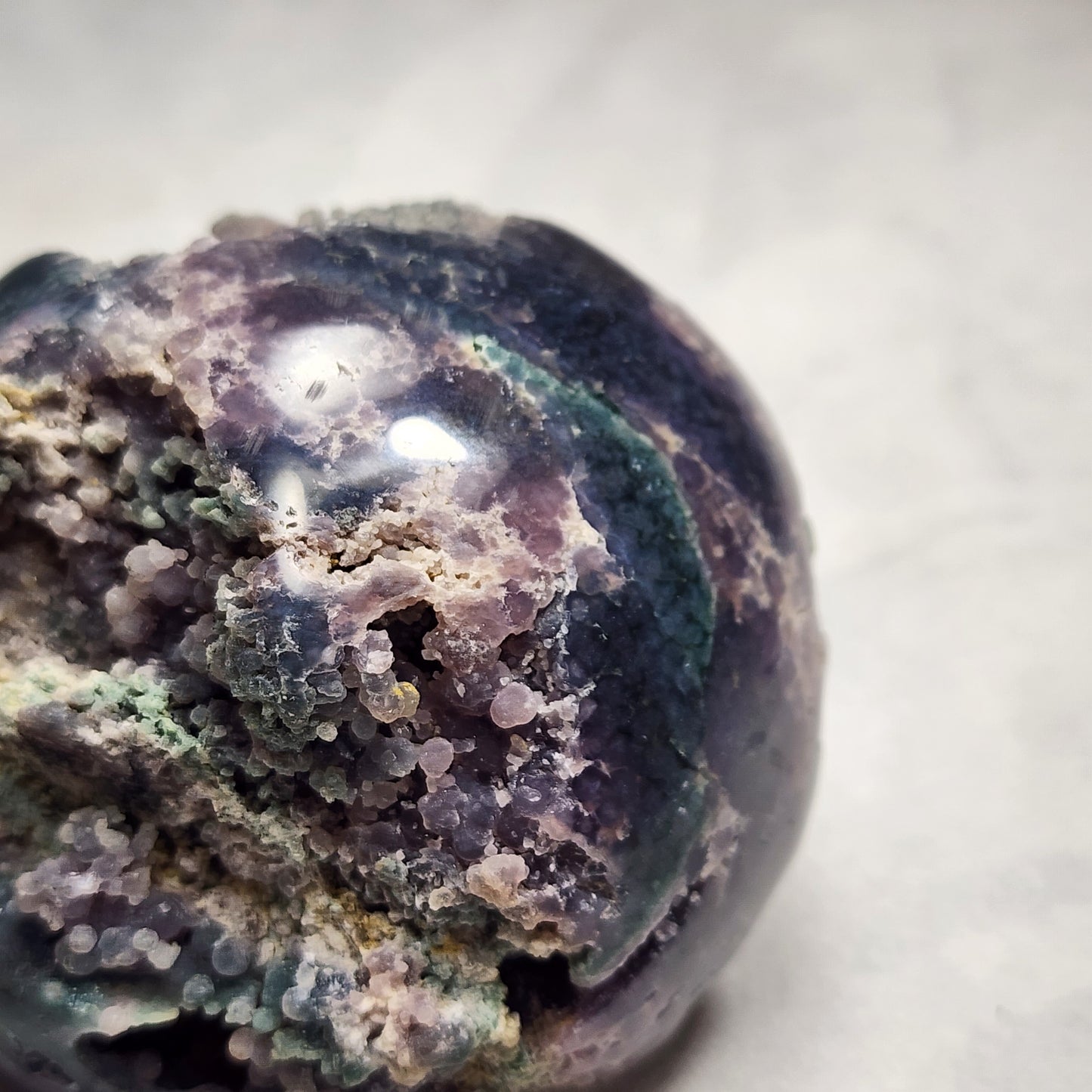 Unique Grape Agate Sphere