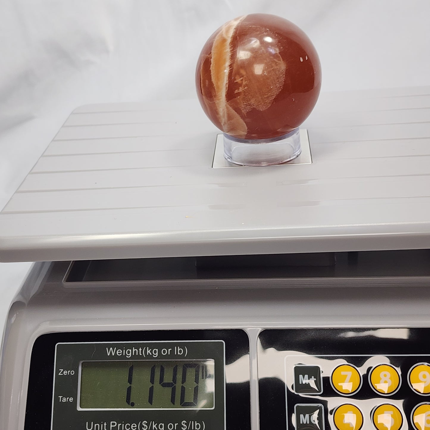Caramel Calcite Sphere