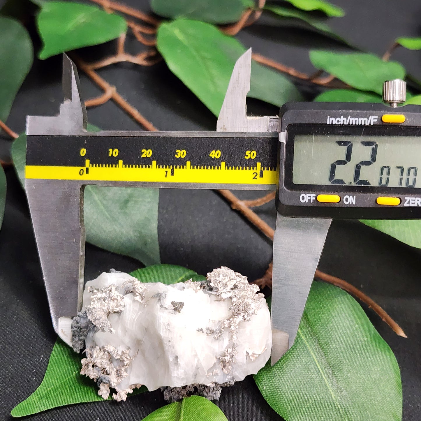 Raw Silver in Calcite