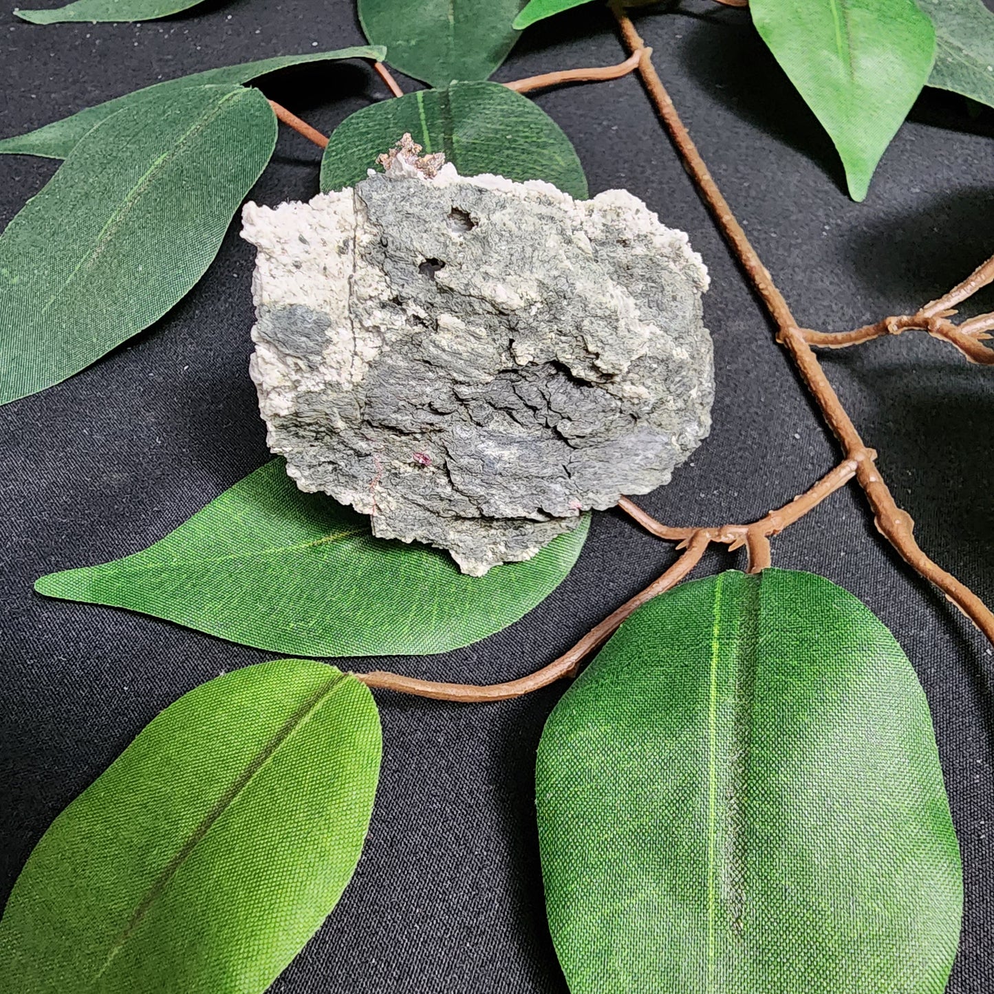 Silver Crystals in Calcite Matrix