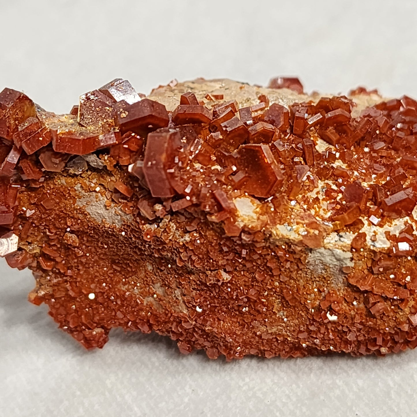 Sparkling Vanadinite Cluster