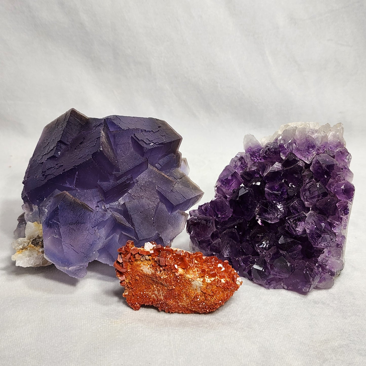 Sparkling Vanadinite Cluster