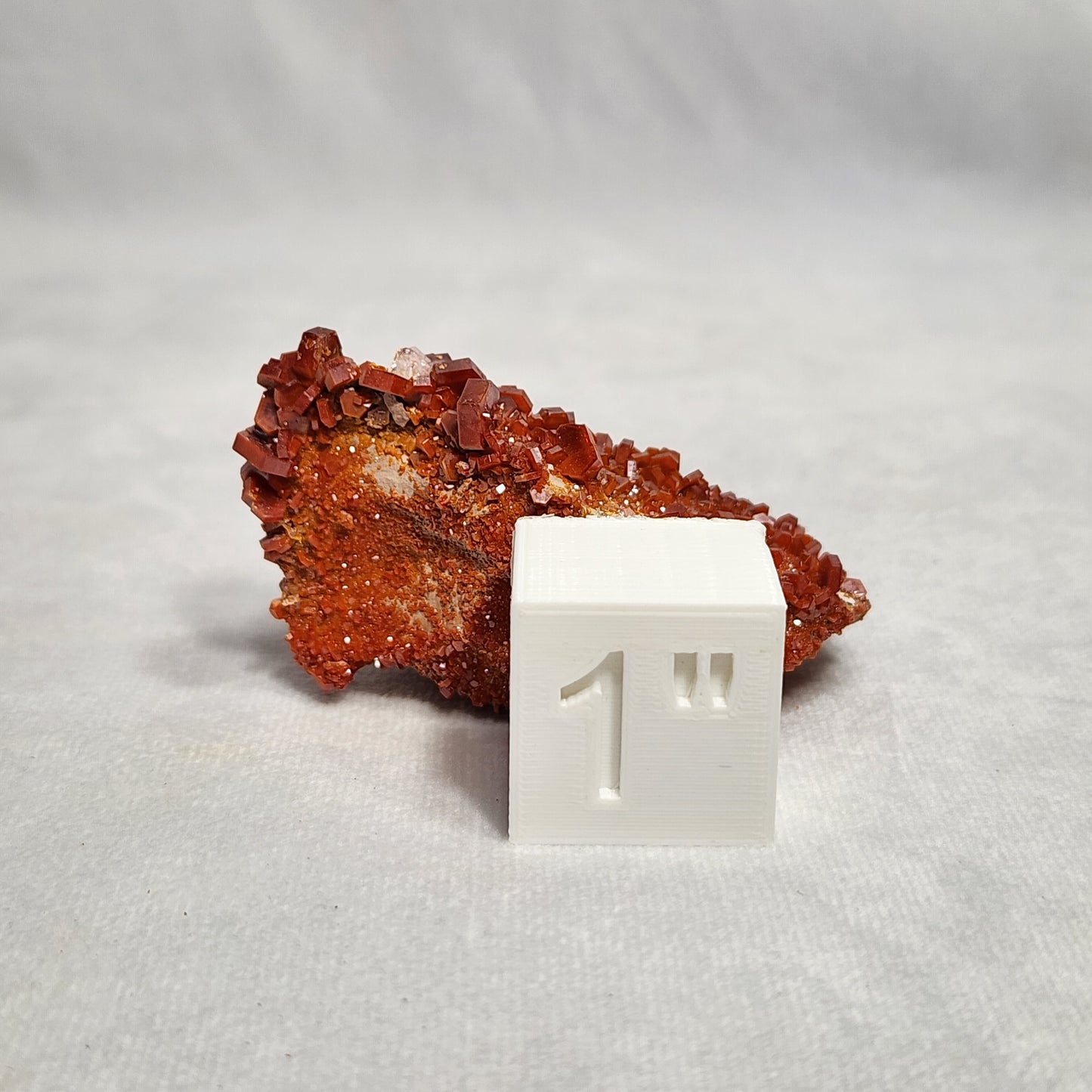 Sparkling Vanadinite Cluster