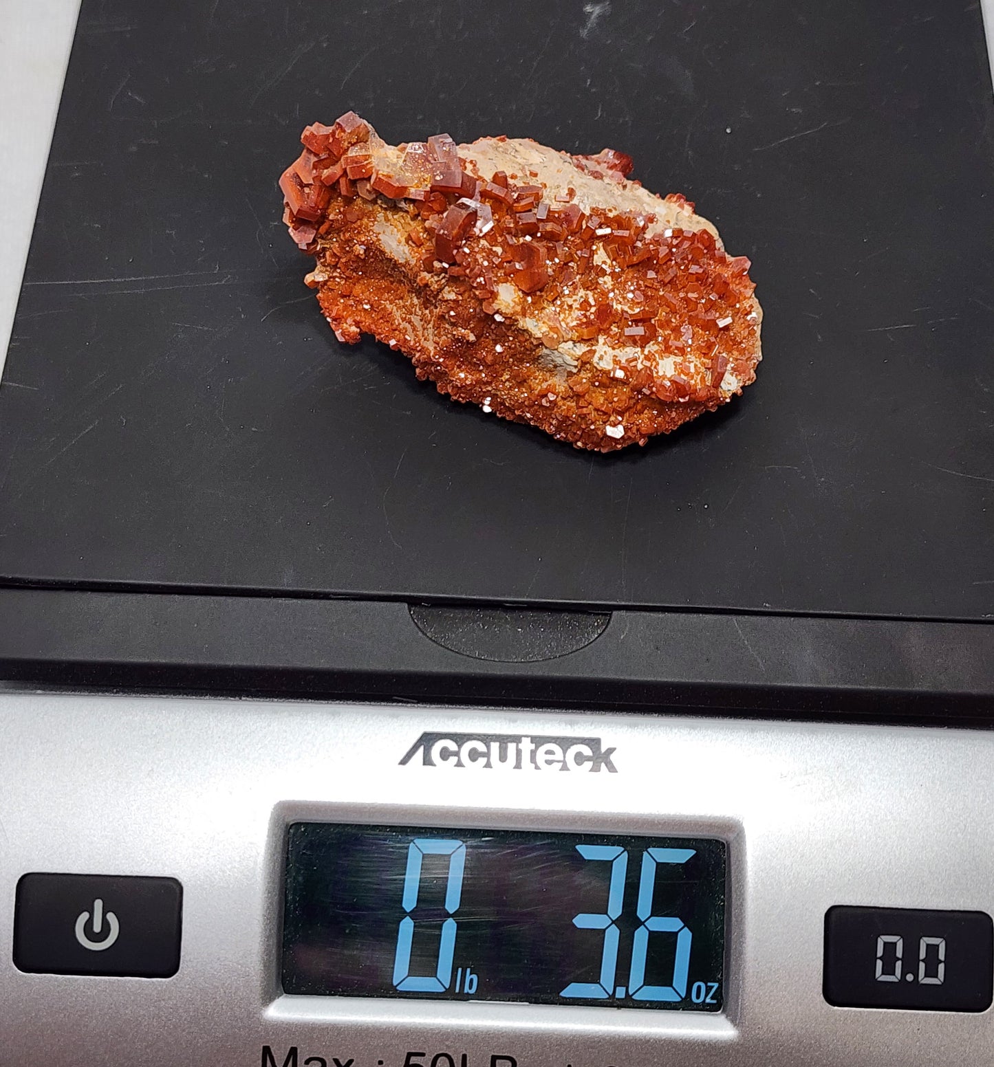 Sparkling Vanadinite Cluster