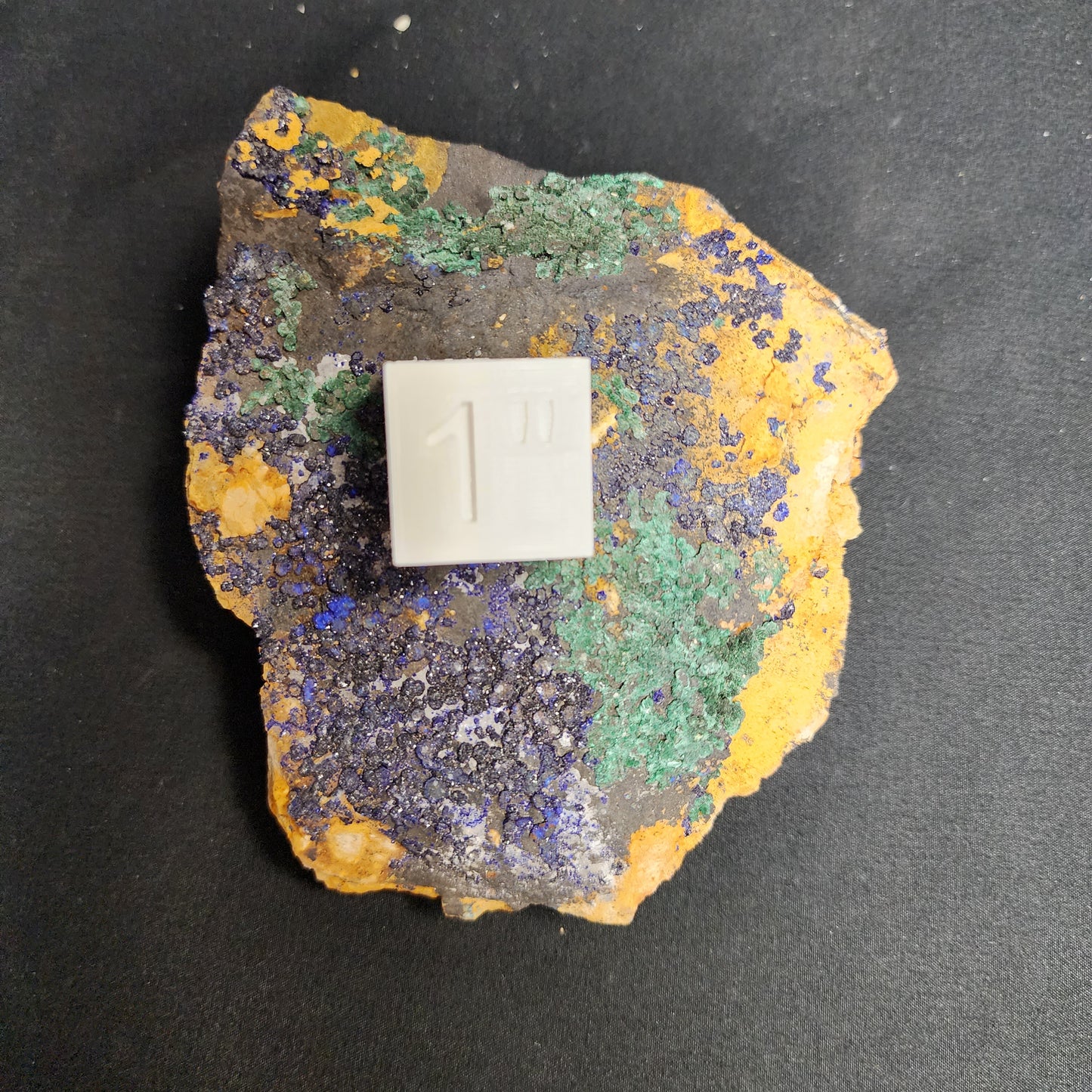Druzy Azurite and Malachite