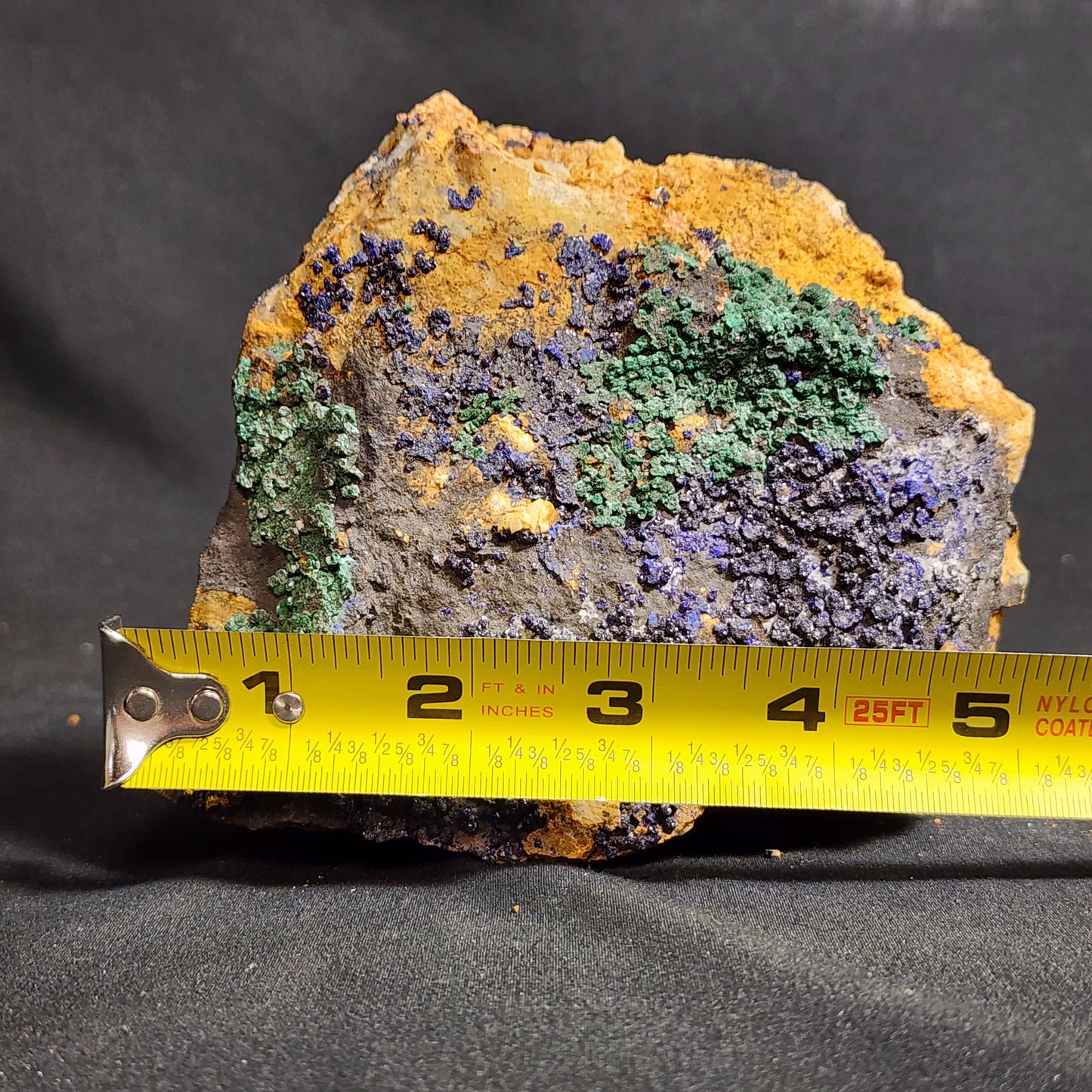Druzy Azurite and Malachite