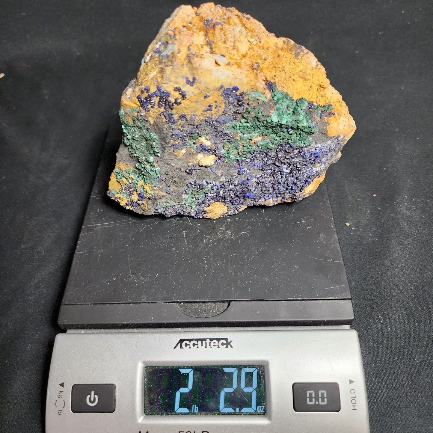 Druzy Azurite and Malachite