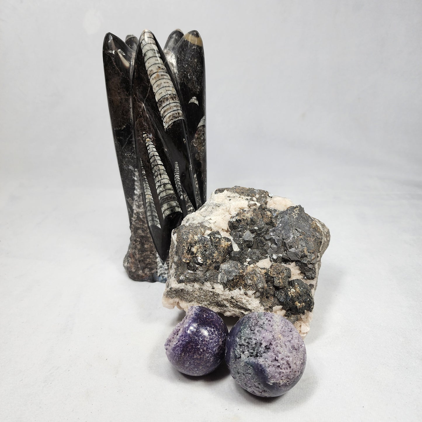 Sparkling Galena and Crystals on Matrix