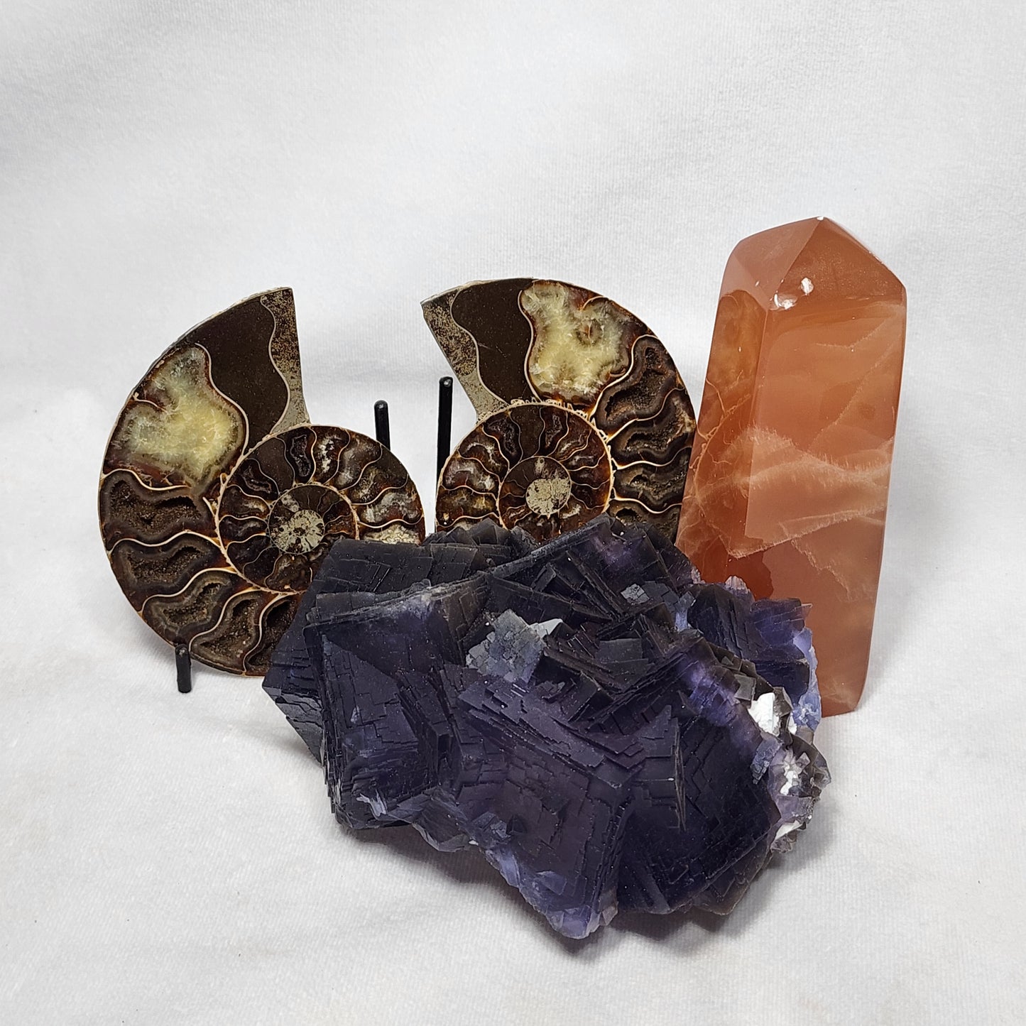 Deep Honey Calcite Tower