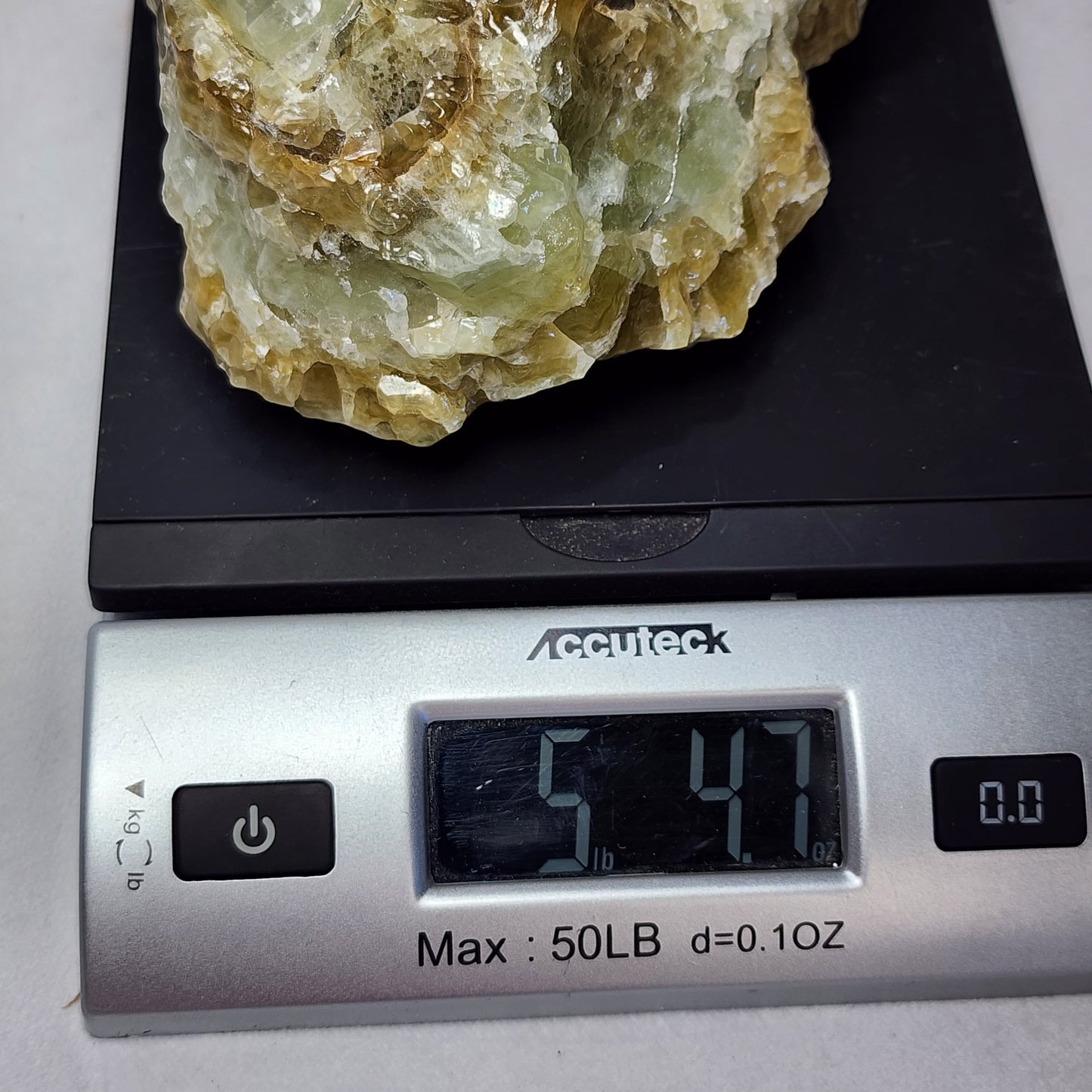 Green Tri-Colored Calcite