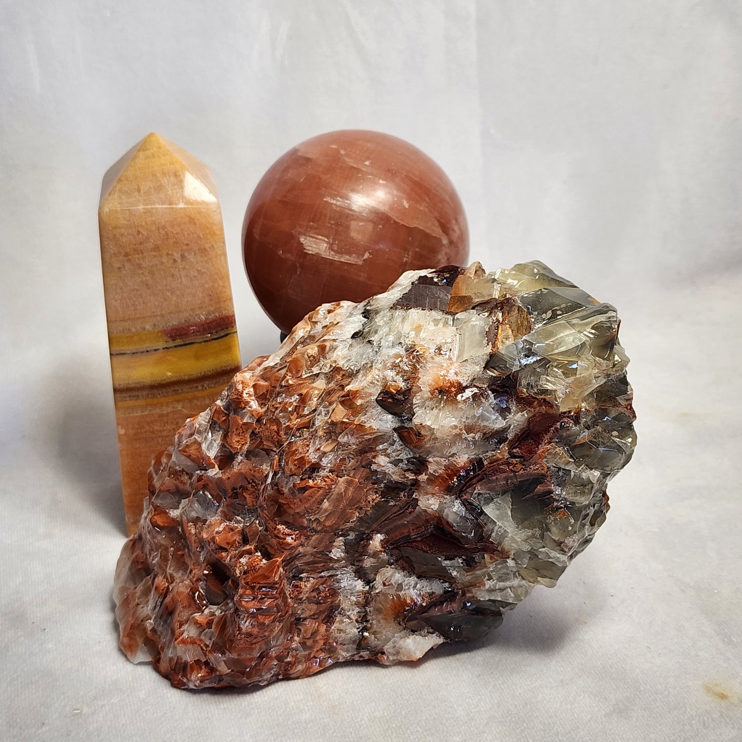 Gorgeous Tri-Colored Calcite