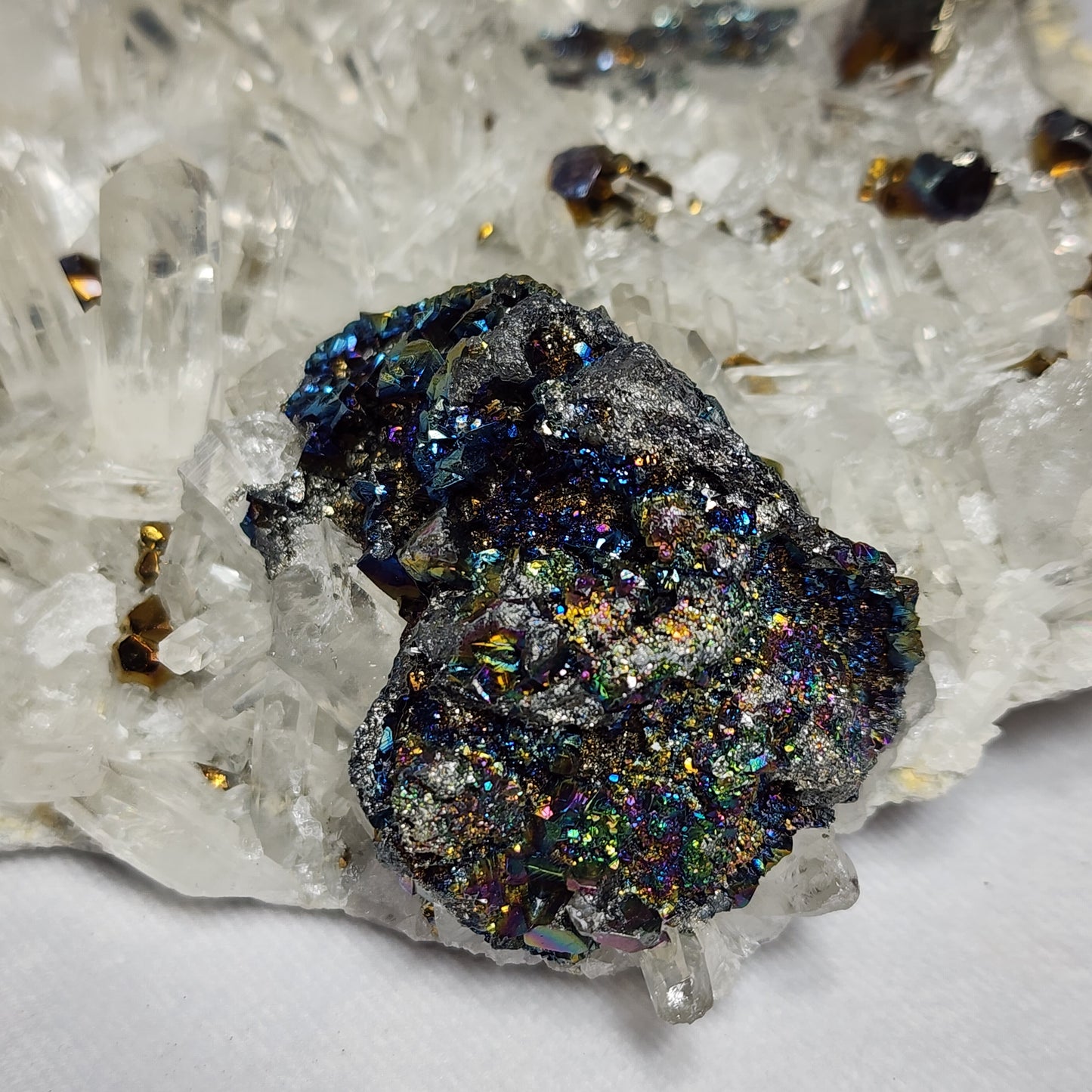 Majestical Pyrite on Quartz