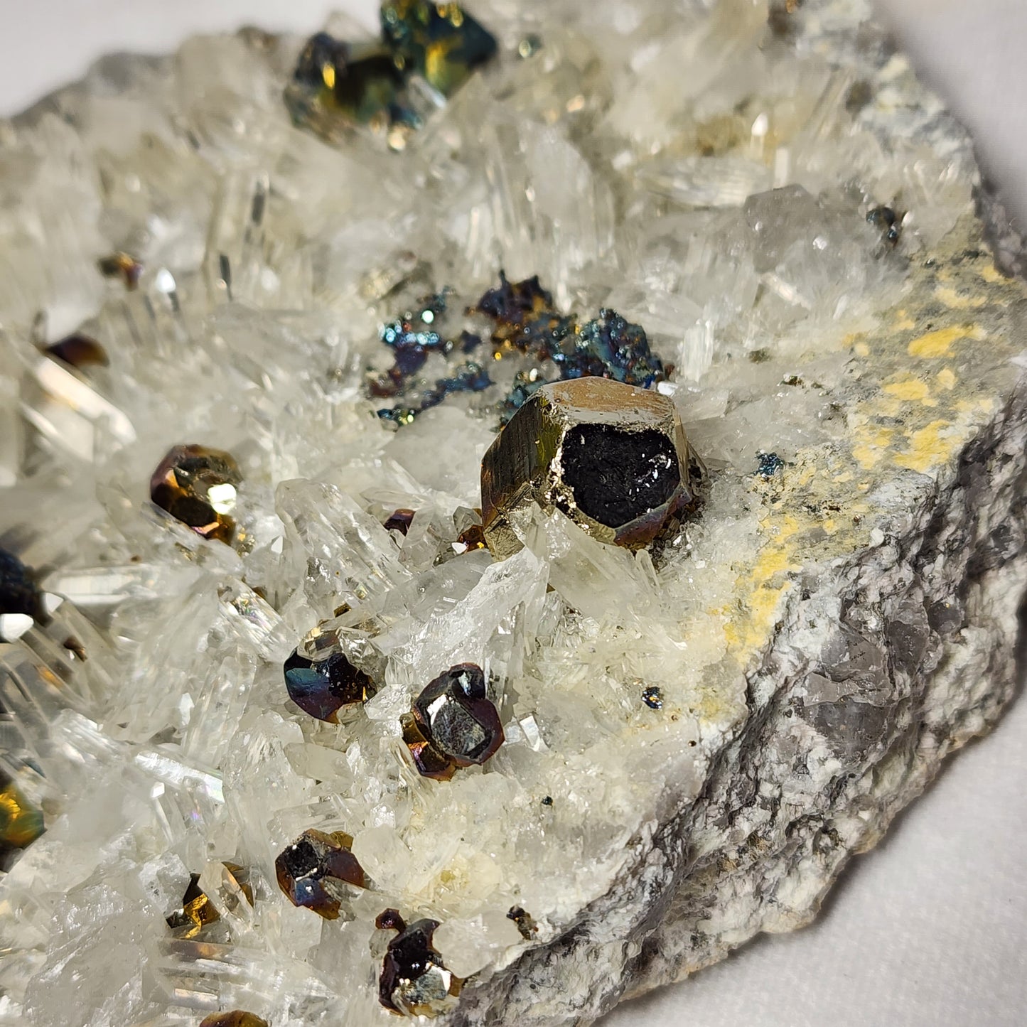Majestical Pyrite on Quartz