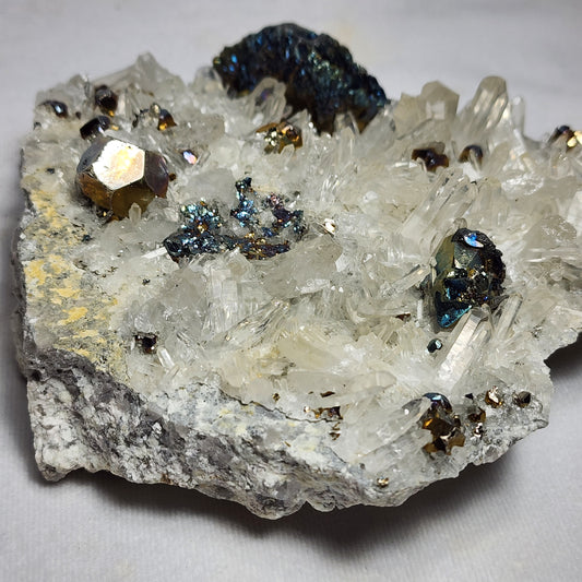 Majestical Pyrite on Quartz