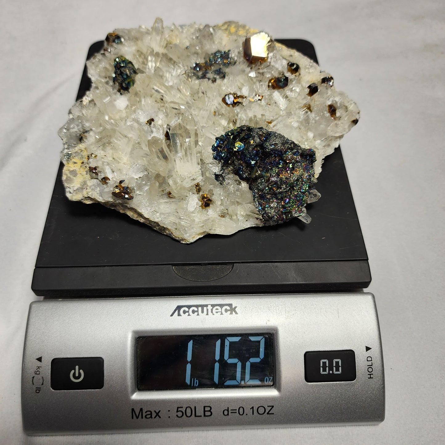 Majestical Pyrite on Quartz