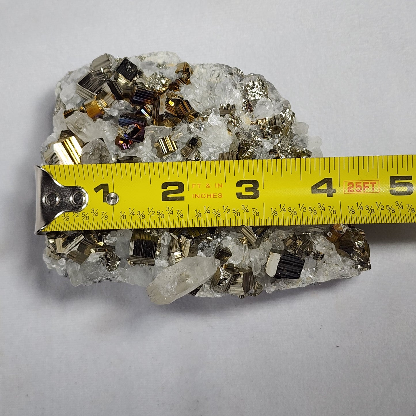 Captivating Cubed Pyrite on Quartz