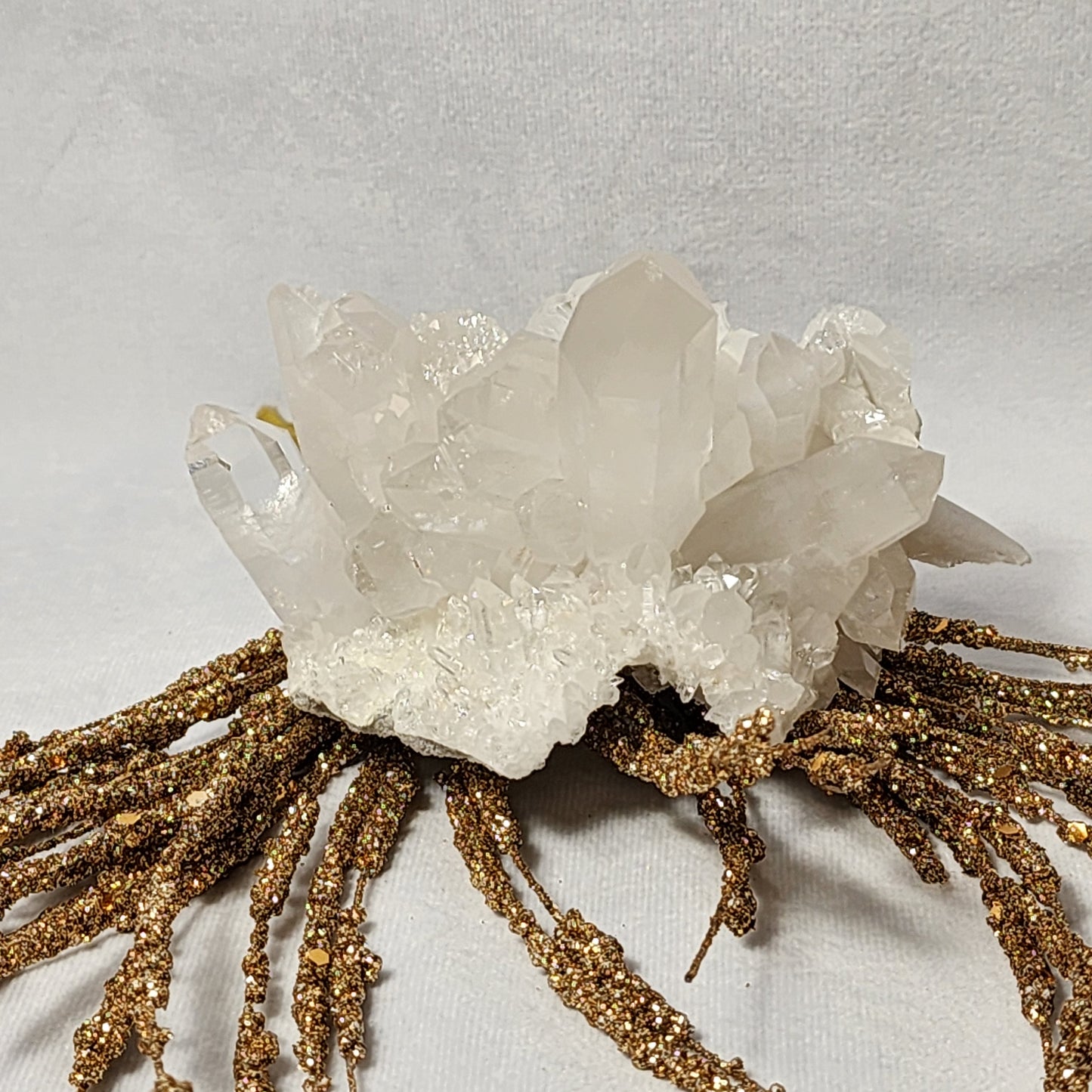 Captivating Crystal Clear Quartz Cluster