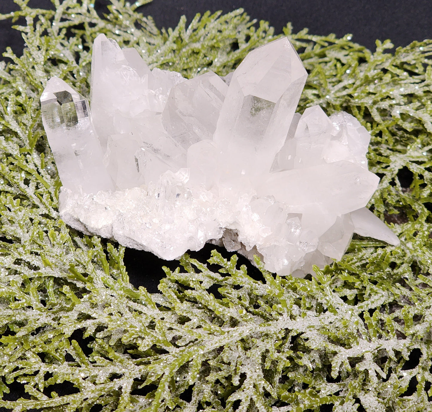 Captivating Crystal Clear Quartz Cluster
