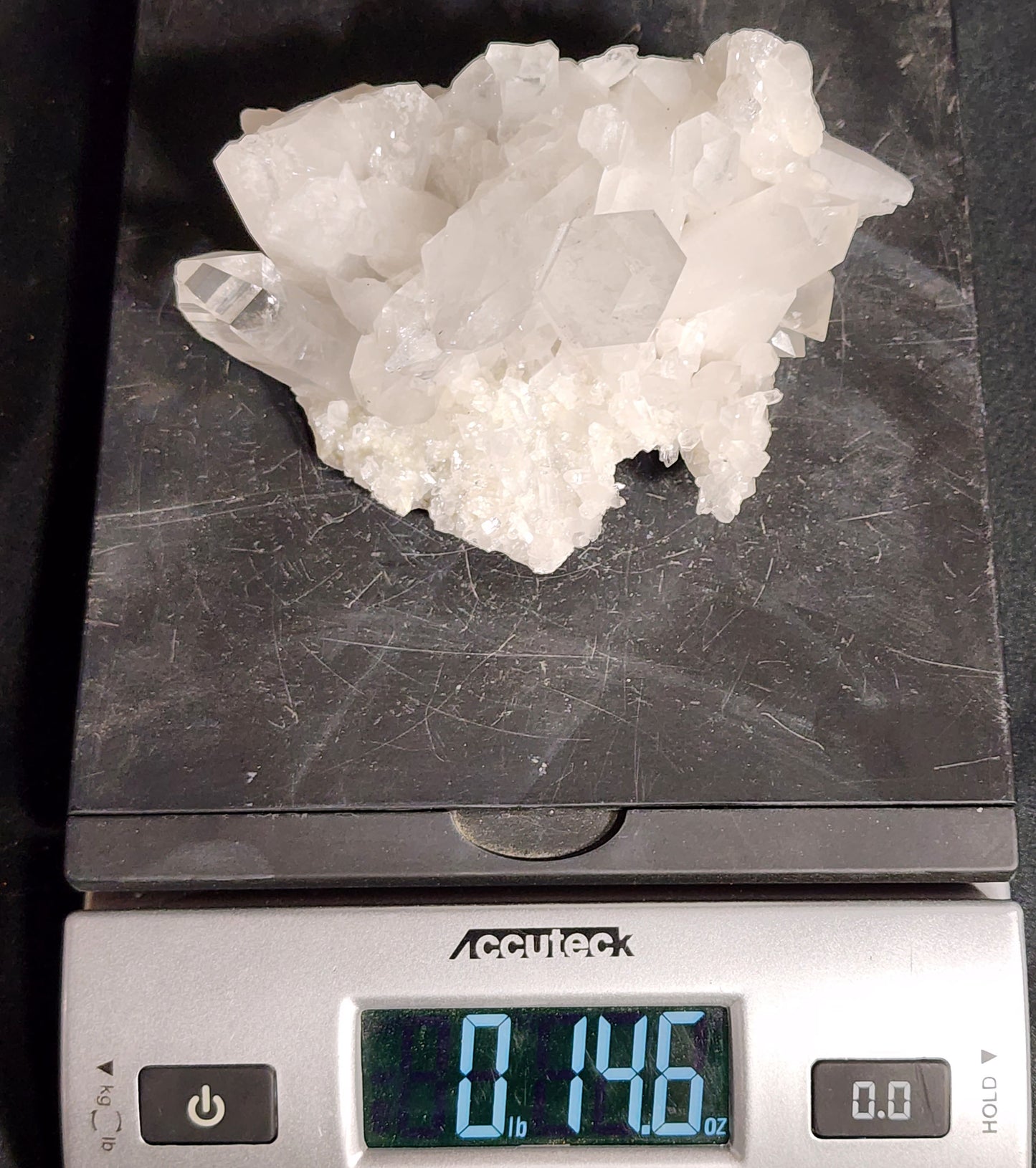 Captivating Crystal Clear Quartz Cluster