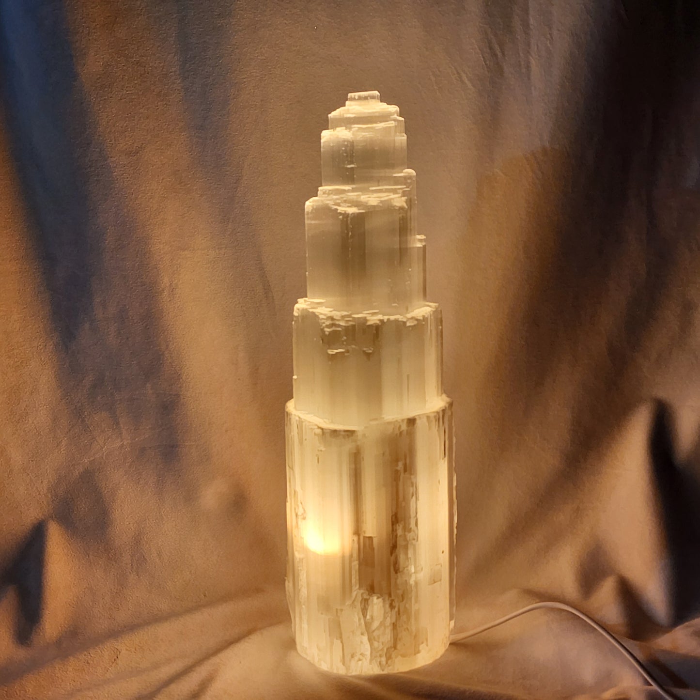 Stunning Selenite Lamp 14"