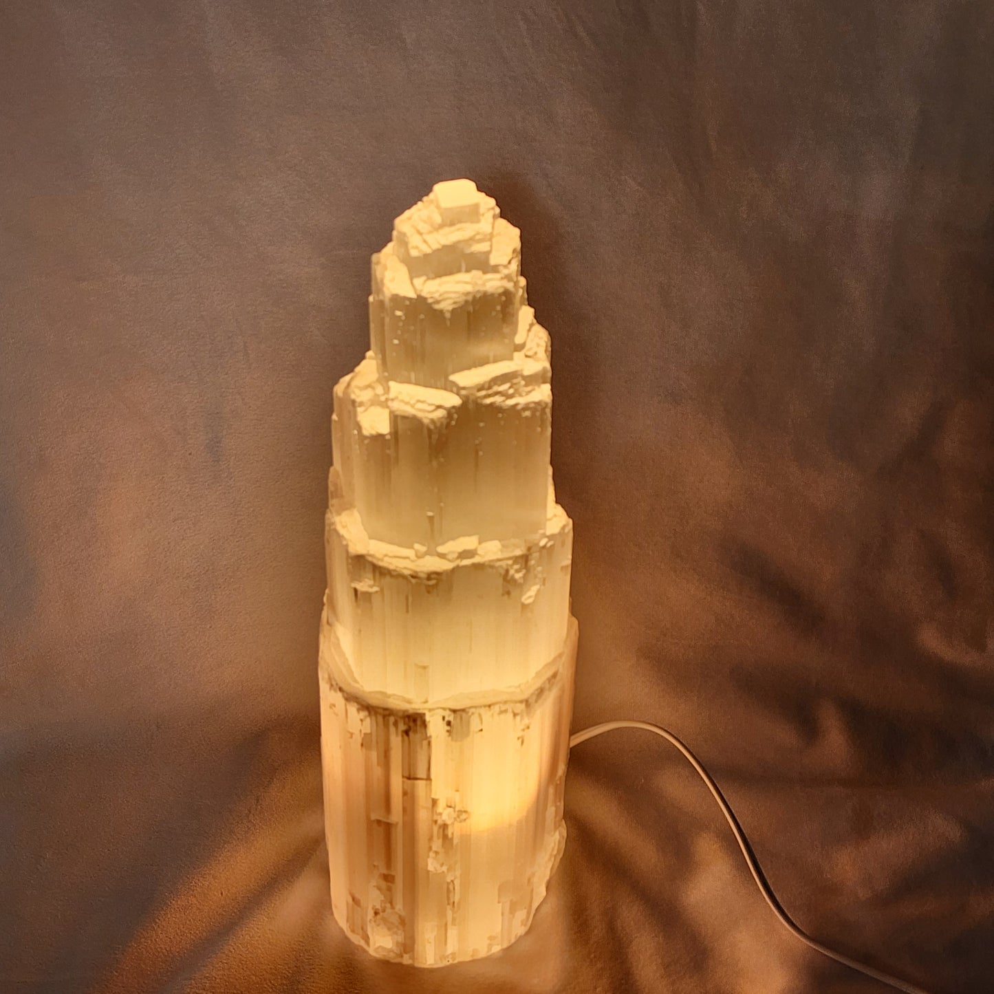Stunning Selenite Lamp 14"