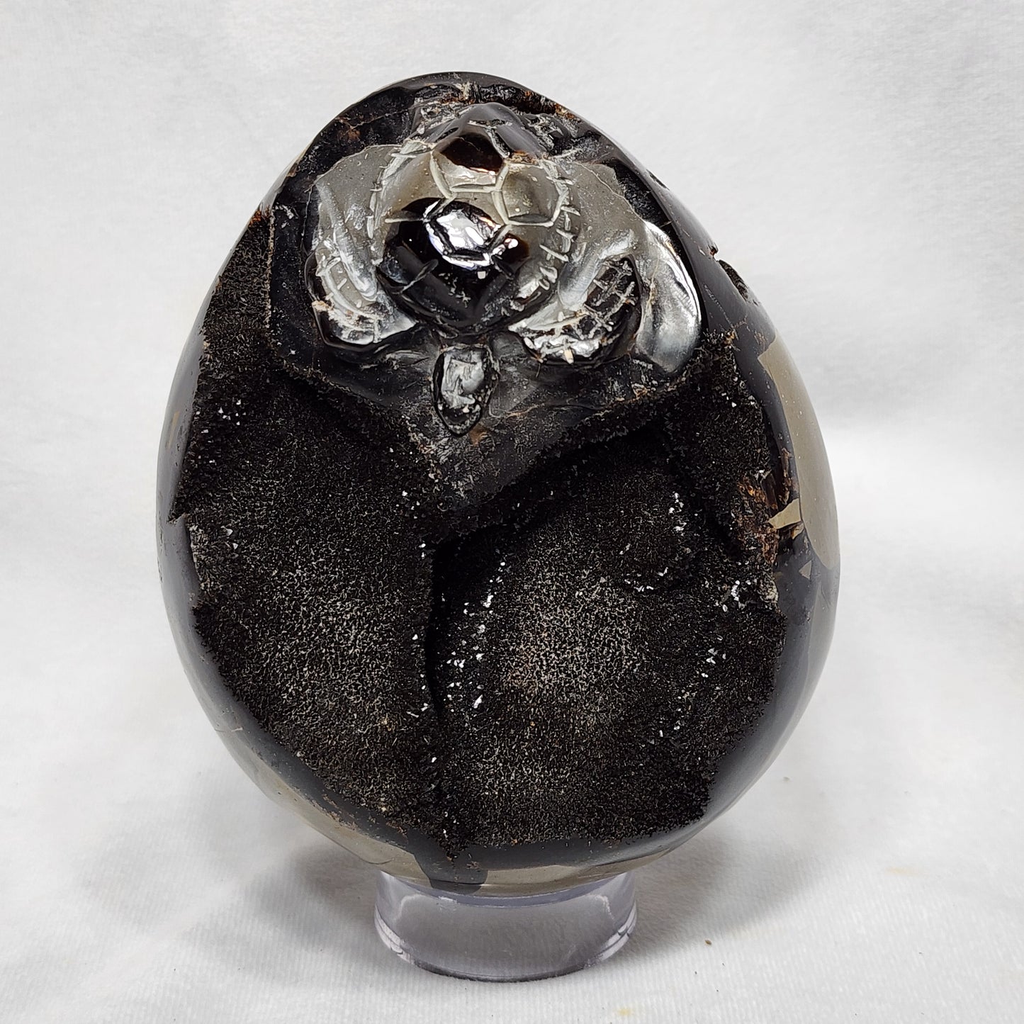 Hand-Carved Septarian Egg