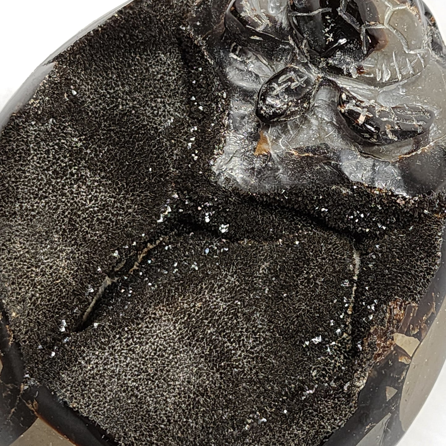 Hand-Carved Septarian Egg