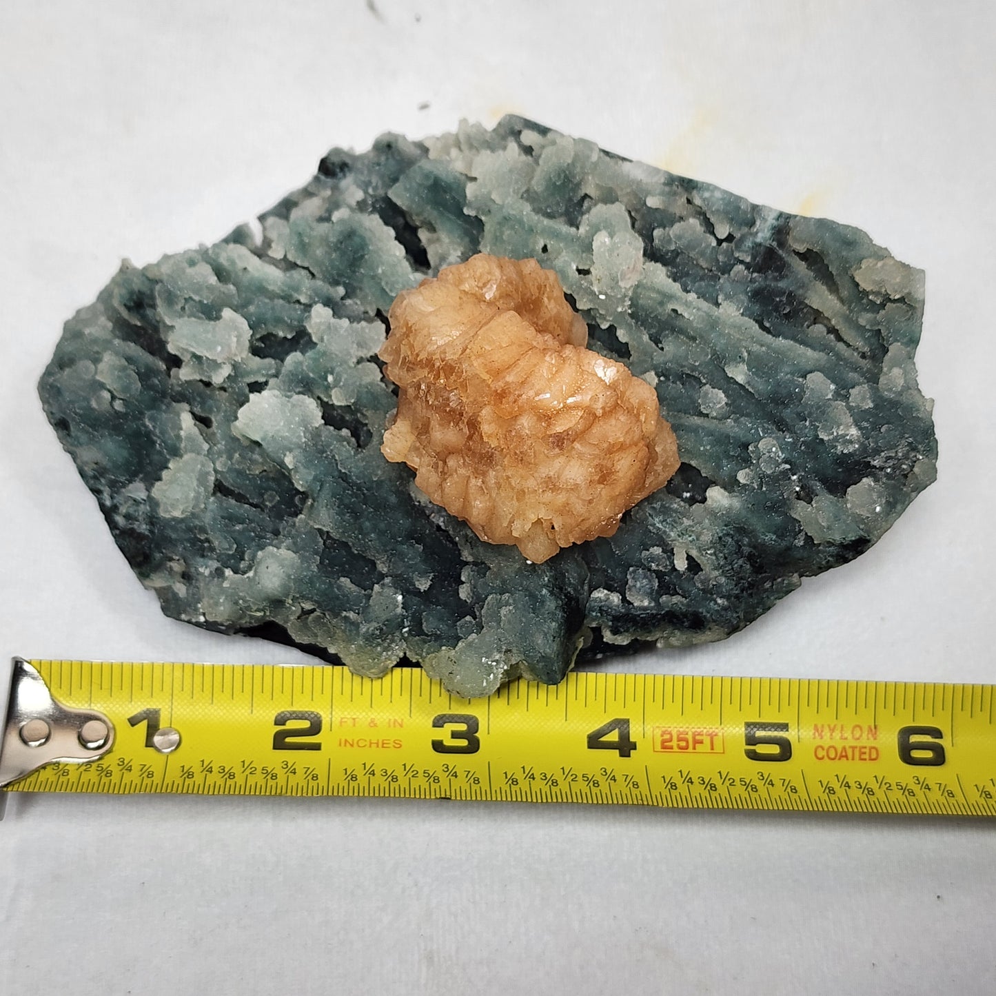 Stunning Stillbite on Chalcedony and Calcite