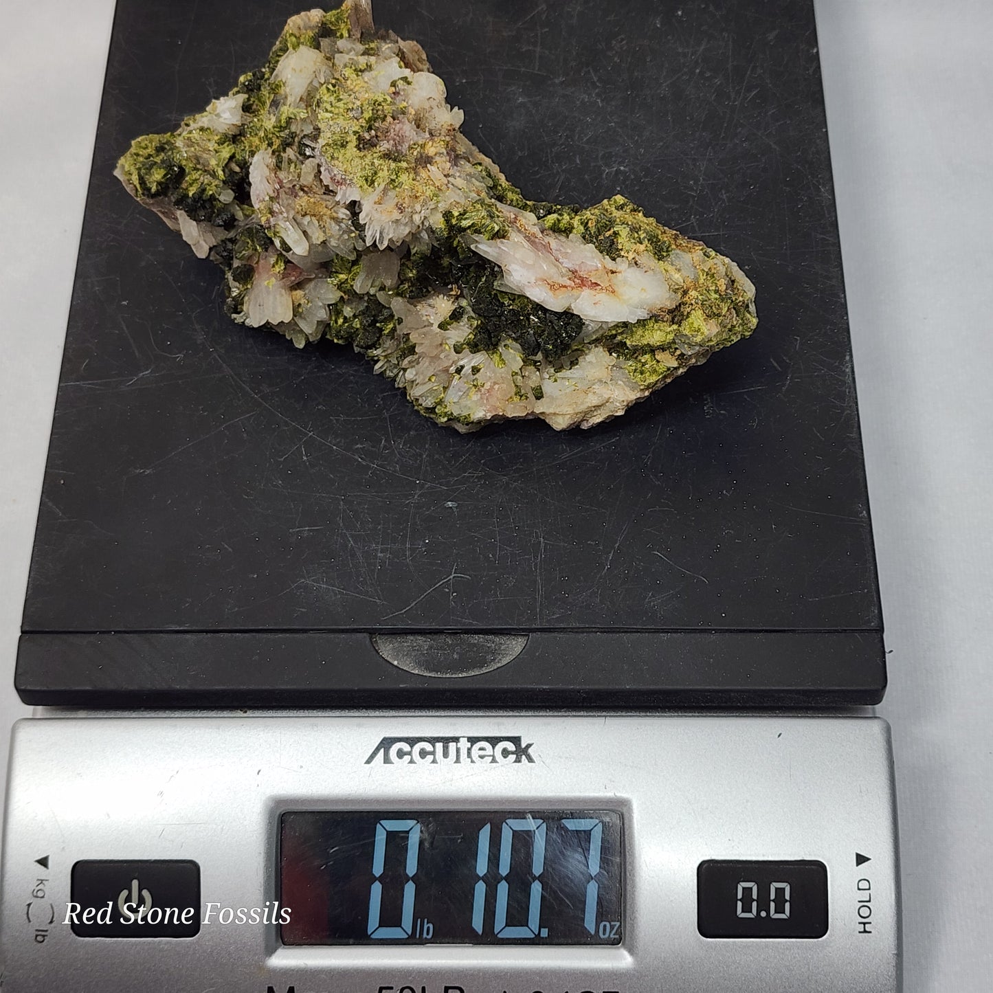 Epic Epidote on Quartz