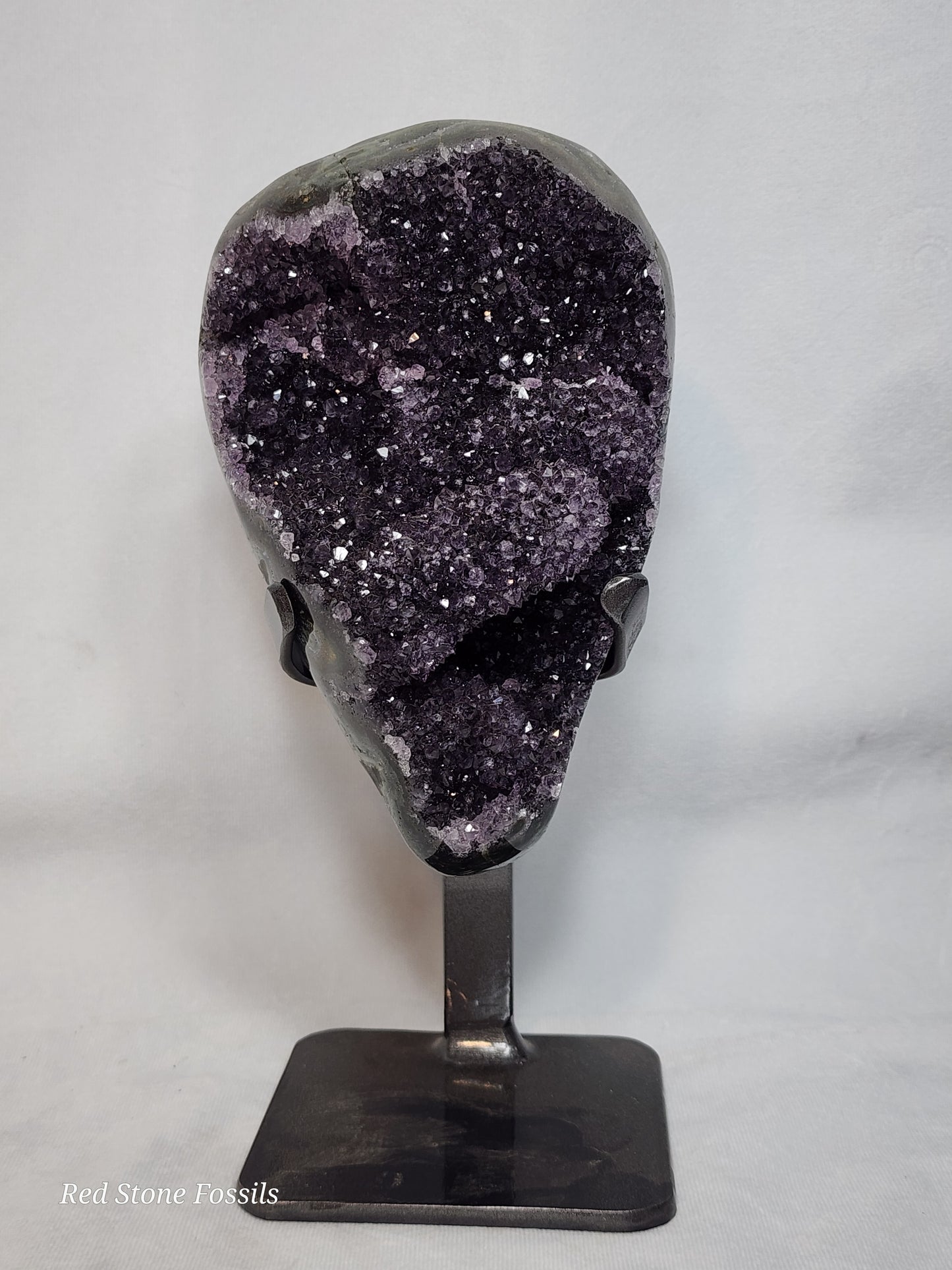 Amethyst from Uruguay on Stand
