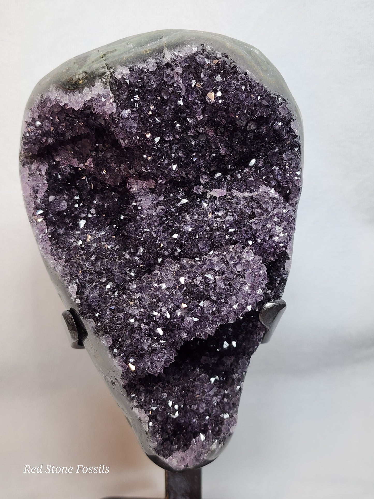 Amethyst from Uruguay on Stand