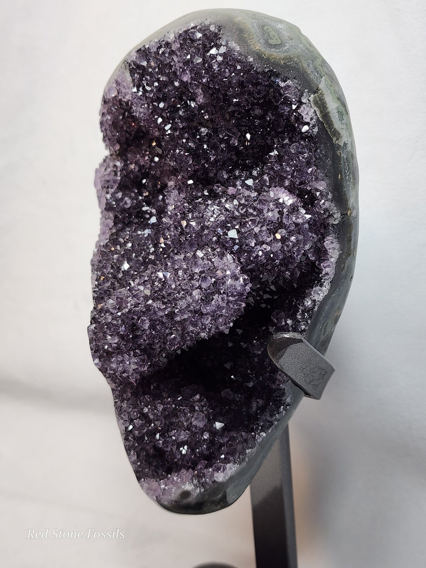 Amethyst from Uruguay on Stand