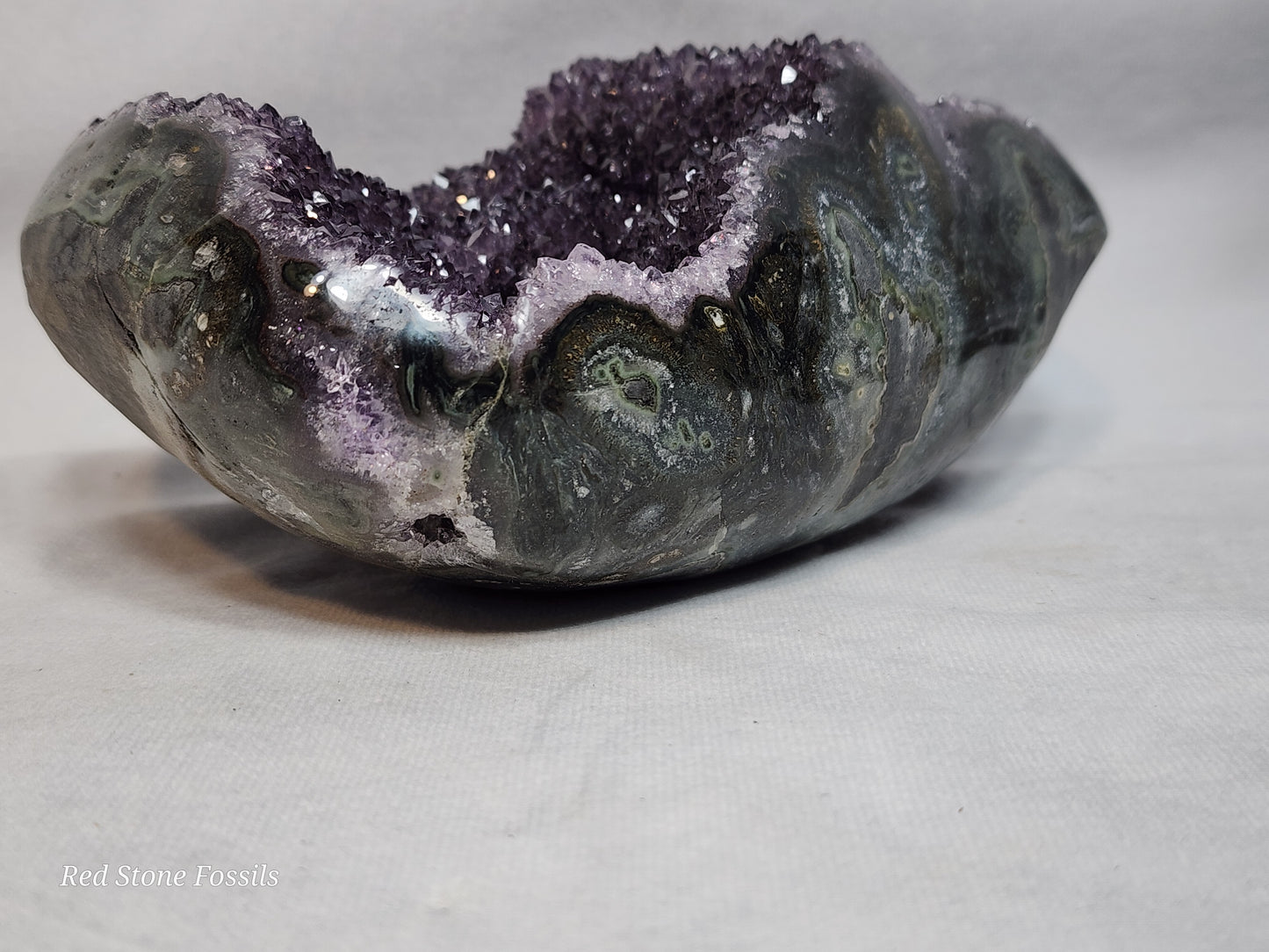 Amethyst from Uruguay on Stand