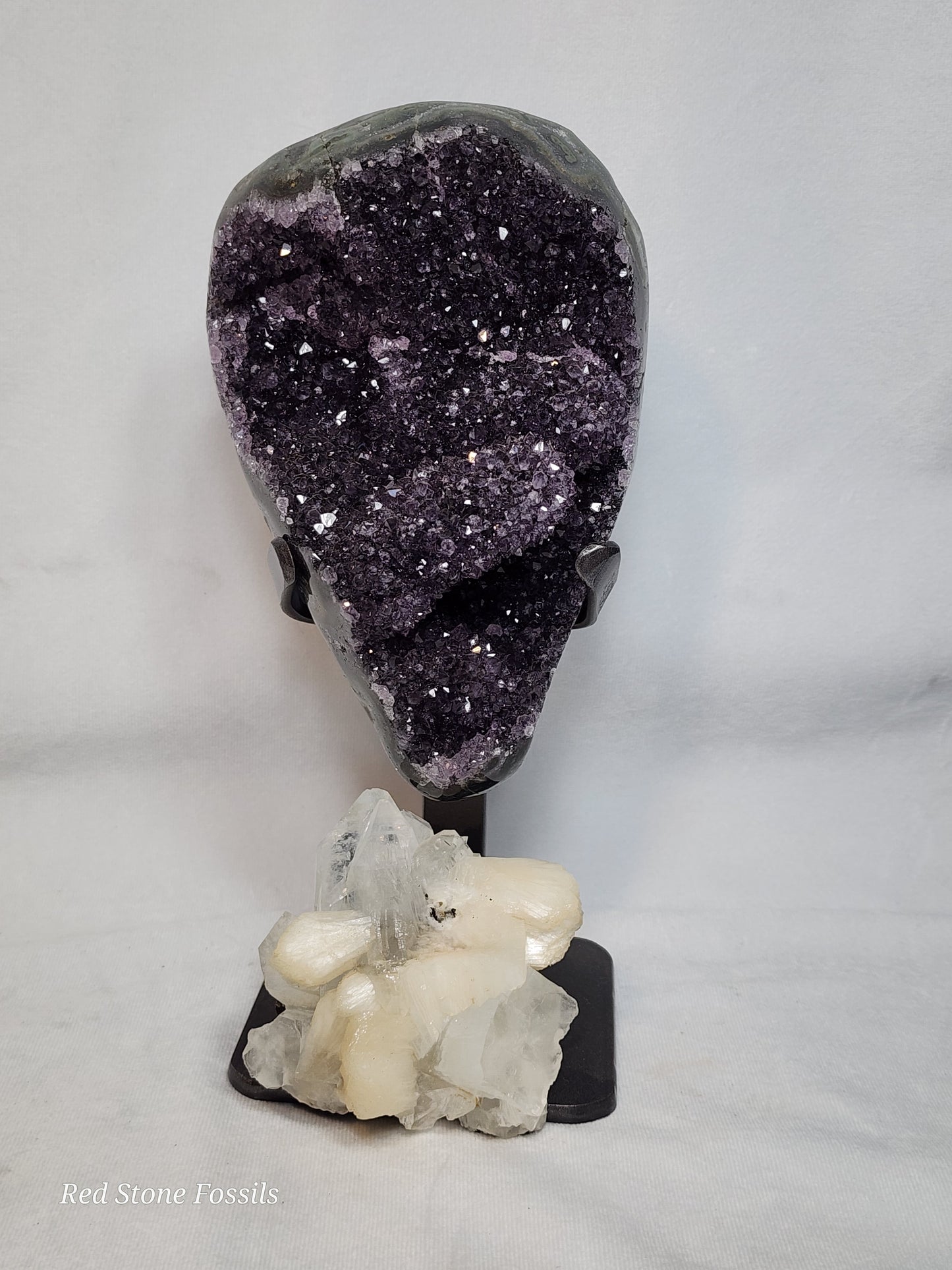 Amethyst from Uruguay on Stand