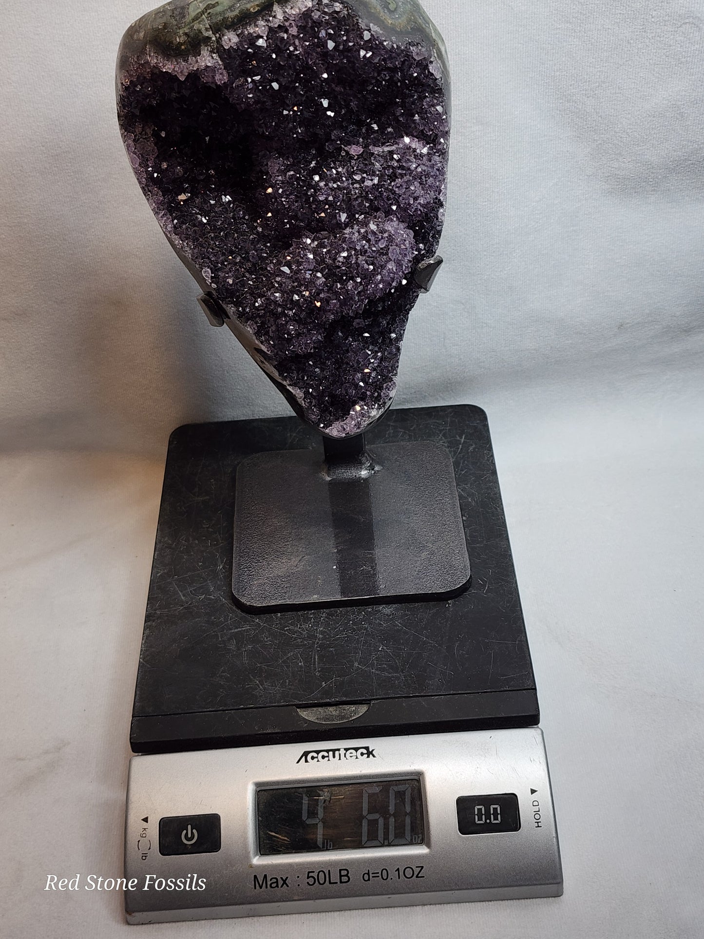 Amethyst from Uruguay on Stand