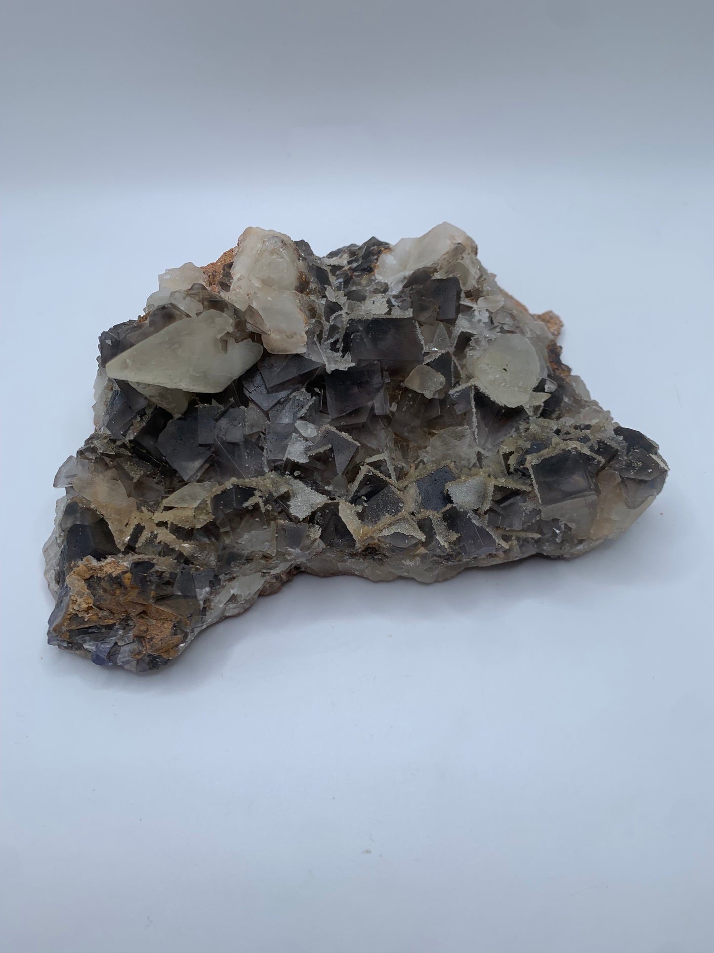 Fabulous Fluorite with Dogtooth Calcite