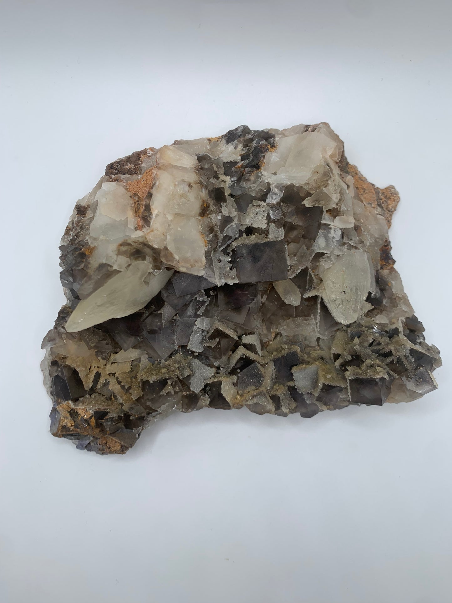 Fabulous Fluorite with Dogtooth Calcite