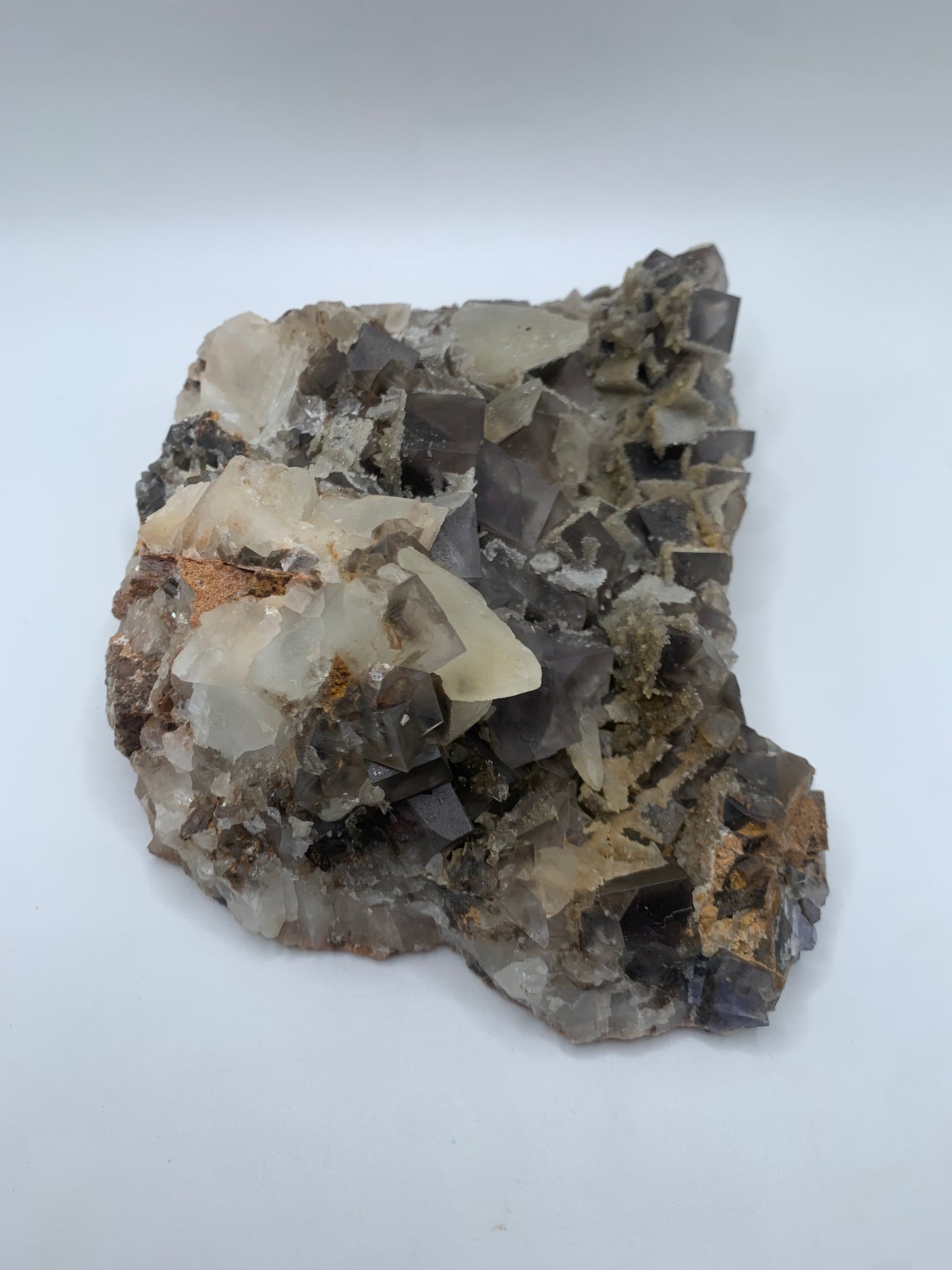 Fabulous Fluorite with Dogtooth Calcite