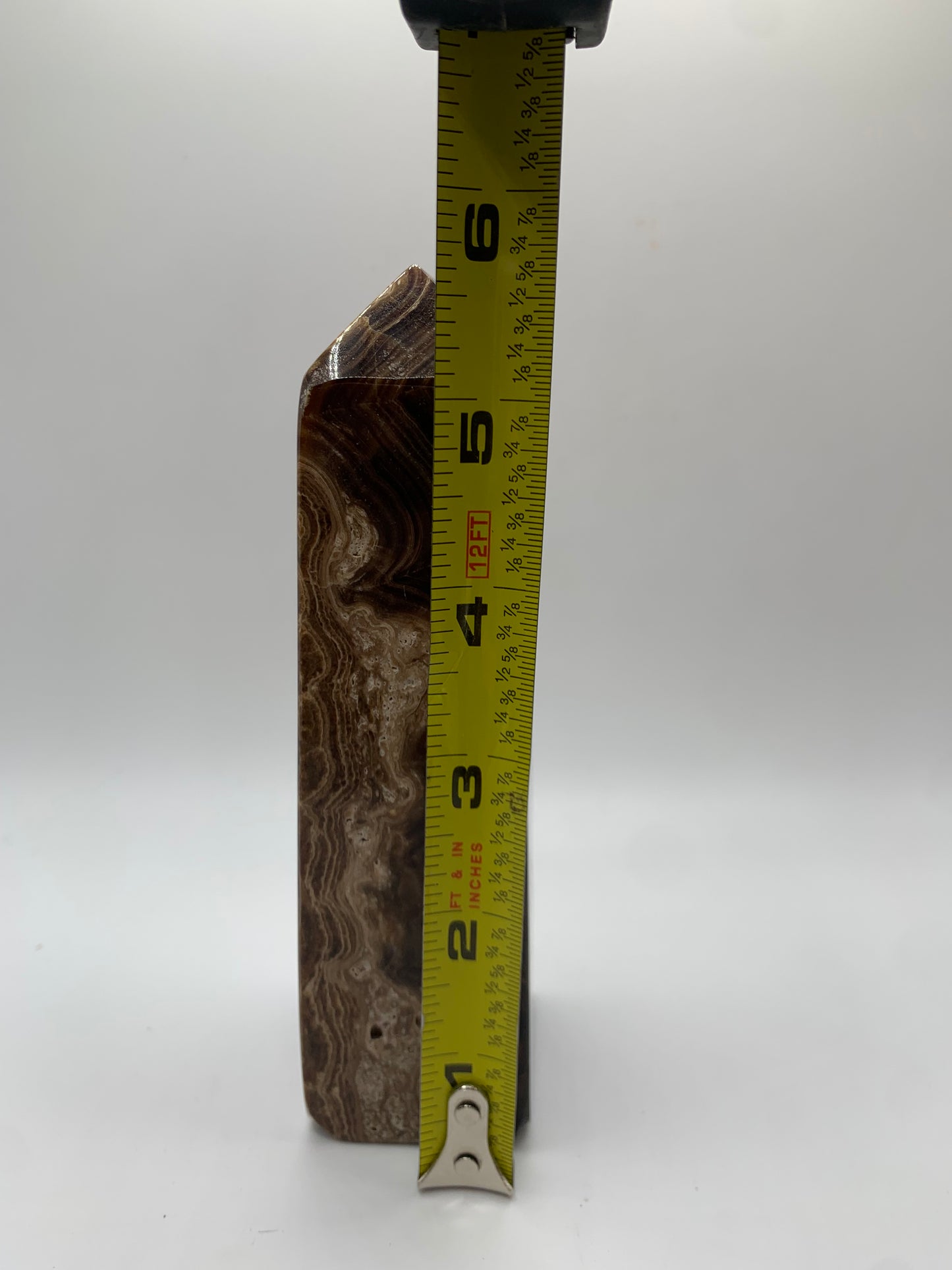 Chocolate Brown Calcite Tower