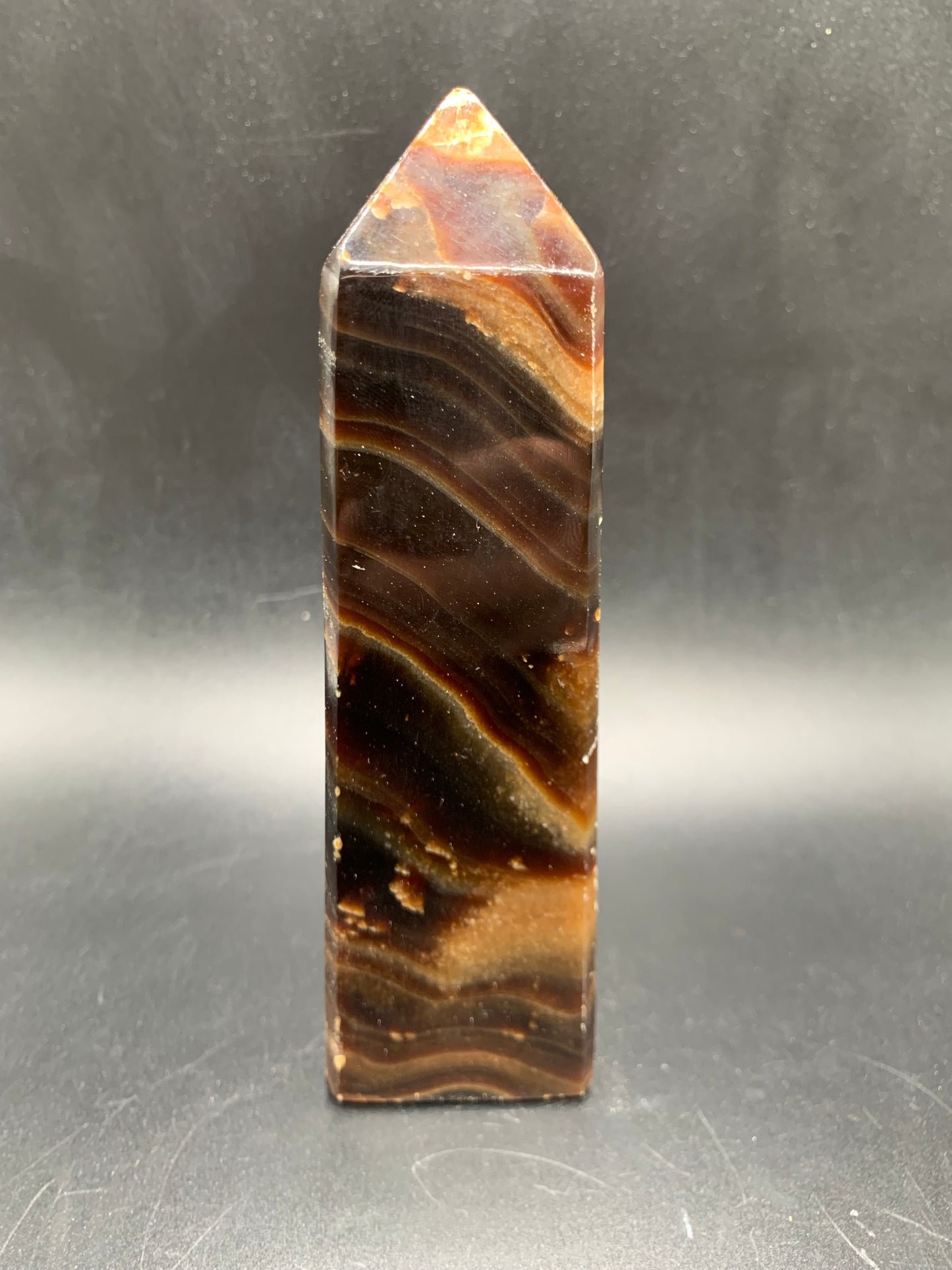 Deep Brown Calcite Tower